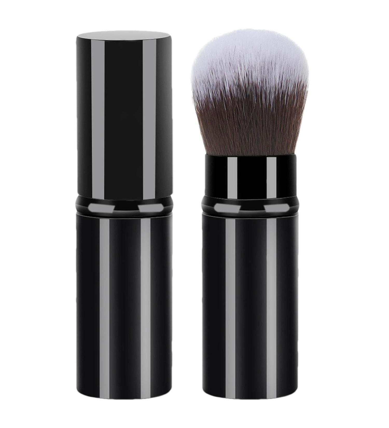 Anulely Retractable Makeup Brush - Multipurpose Telescopic Cosmetics Brushes | Portable Powder Brushes Soft Face Makeup Brush for Sunscreen Bronzing Powder Black - Buy Online on GoSupps.com