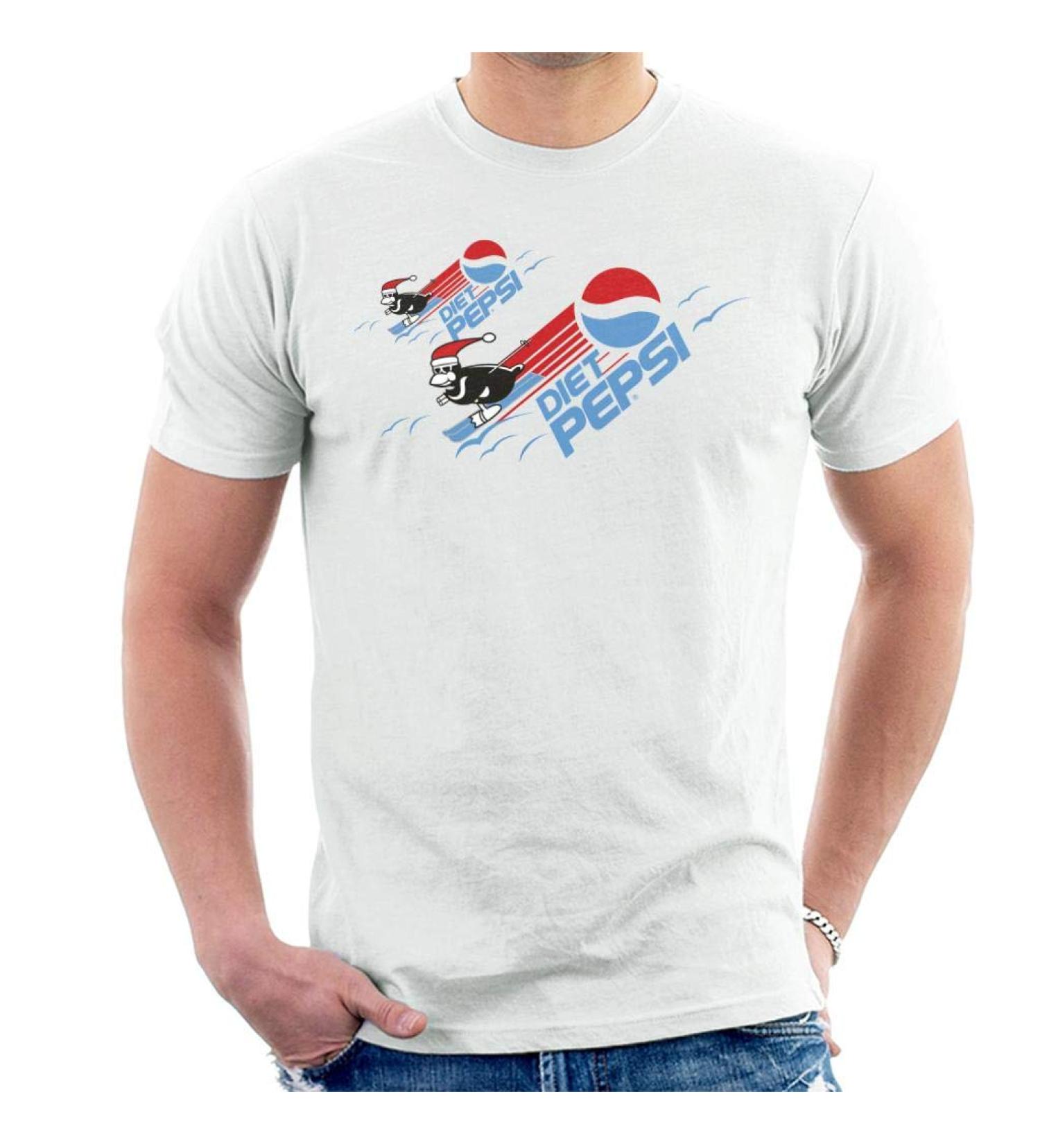 All+Every Pepsi Christmas Ski Penguins Men's T-Shirt XXL White - Buy Online on GoSupps.com