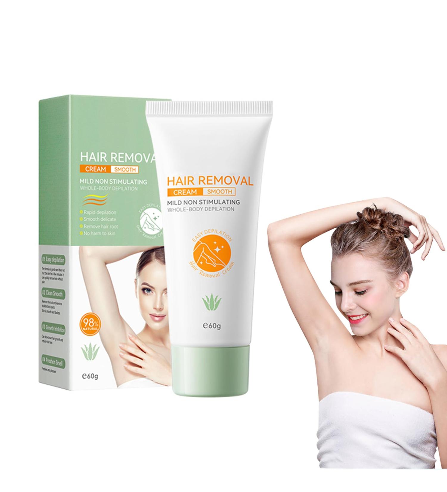 Hair removal cream 60g aloe vera hair removal cream suitable for arms legs back armpits and other body parts soft and nonirritating hair removal cream - Buy Online on GoSupps.com
