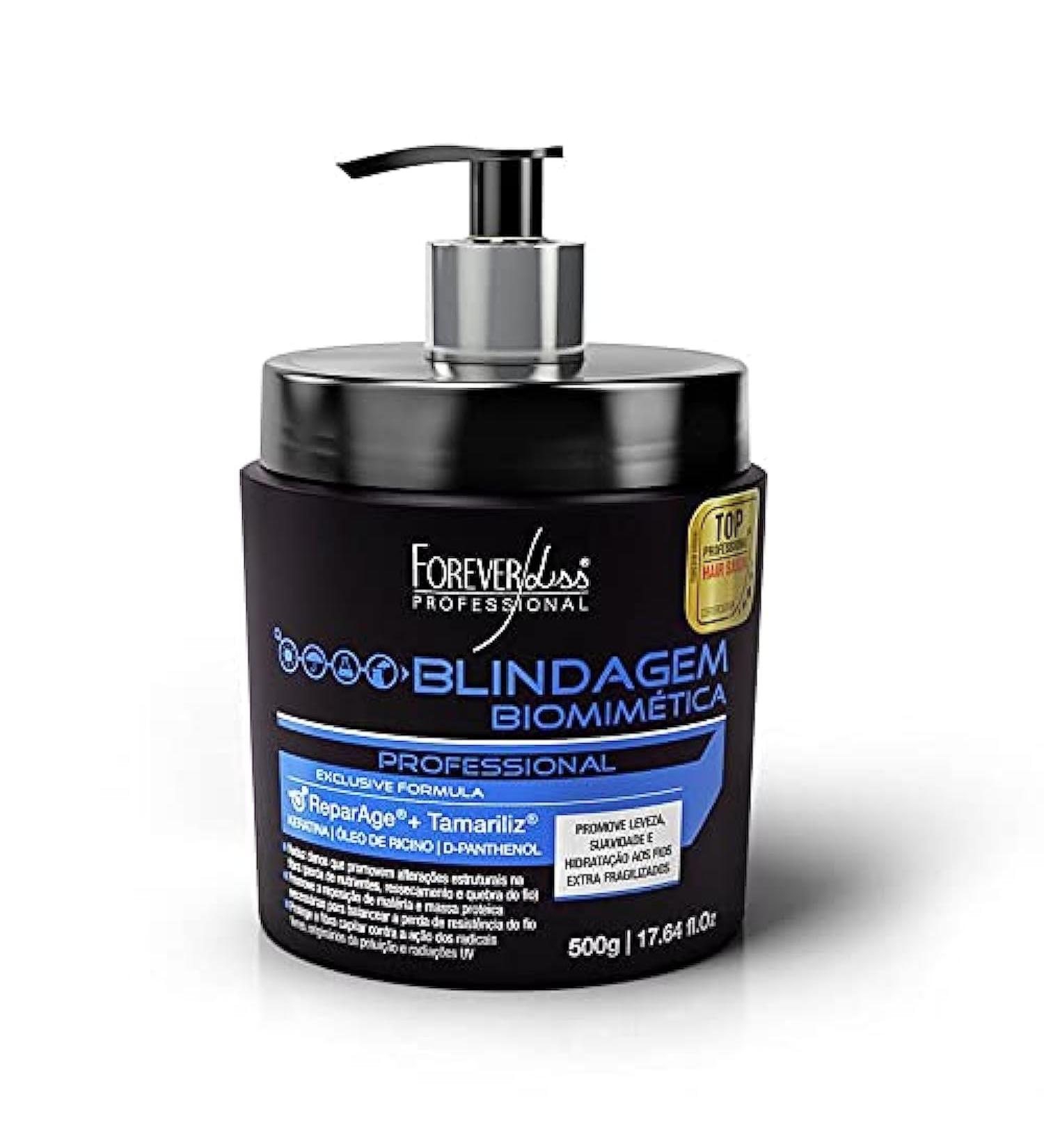 Forever Liss - Linha Blindagem - Mascara Para Cabelos Frageis 500 Gr - (Shield Collection - Mask For Fragile Hair Net 17.63 Oz)