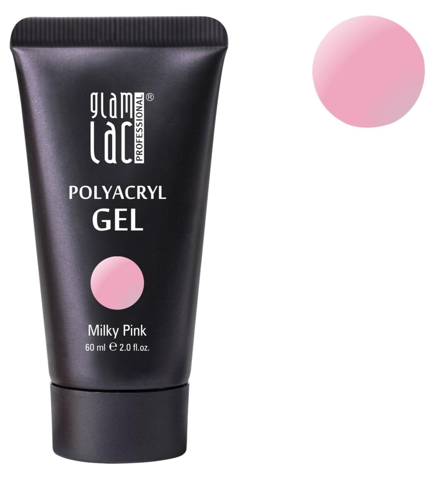 Glamlac polygel Milky Pink 60 ml
