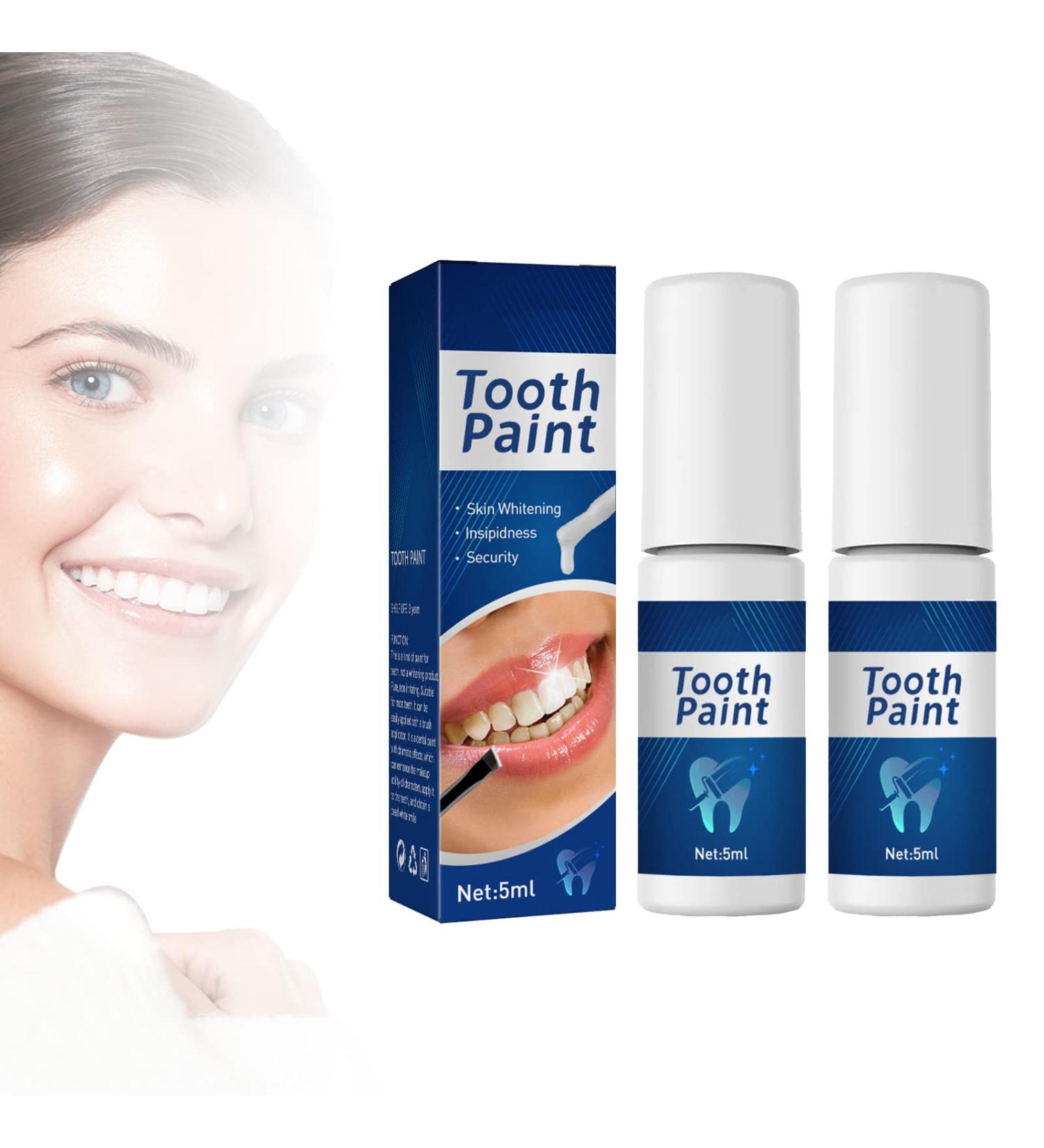 Tooth Paint Whitening Gel - Instant Stain Remover for Brighter Teeth (2pcs) - Buy Online on GoSupps.com
