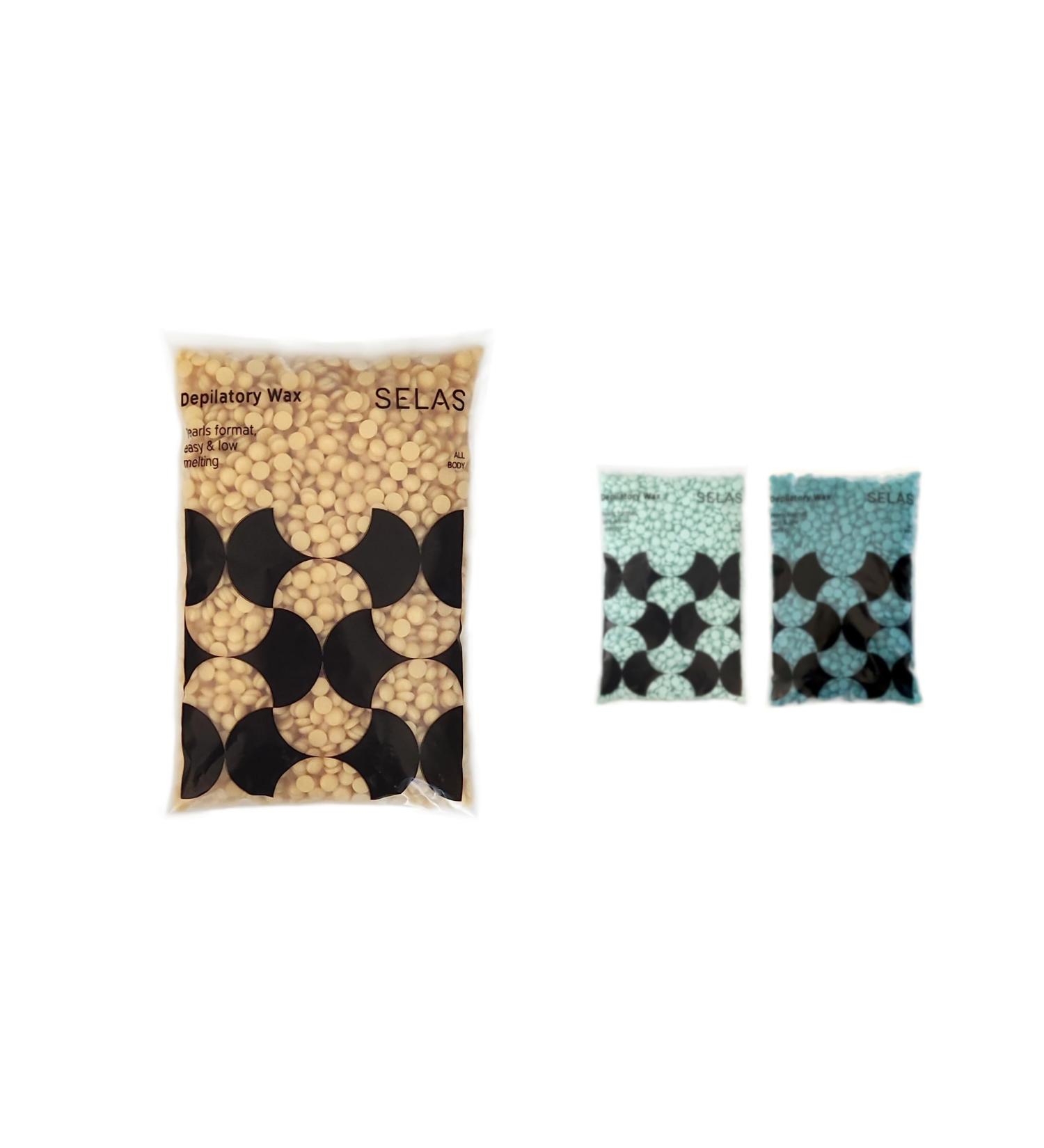  SELAS SELAS Pearl Hair Removal Wax 400 g. Choice of Hair Removal without Strips for all skin areas and skin types. (Gold). Depilato - Buy Online on GoSupps.com