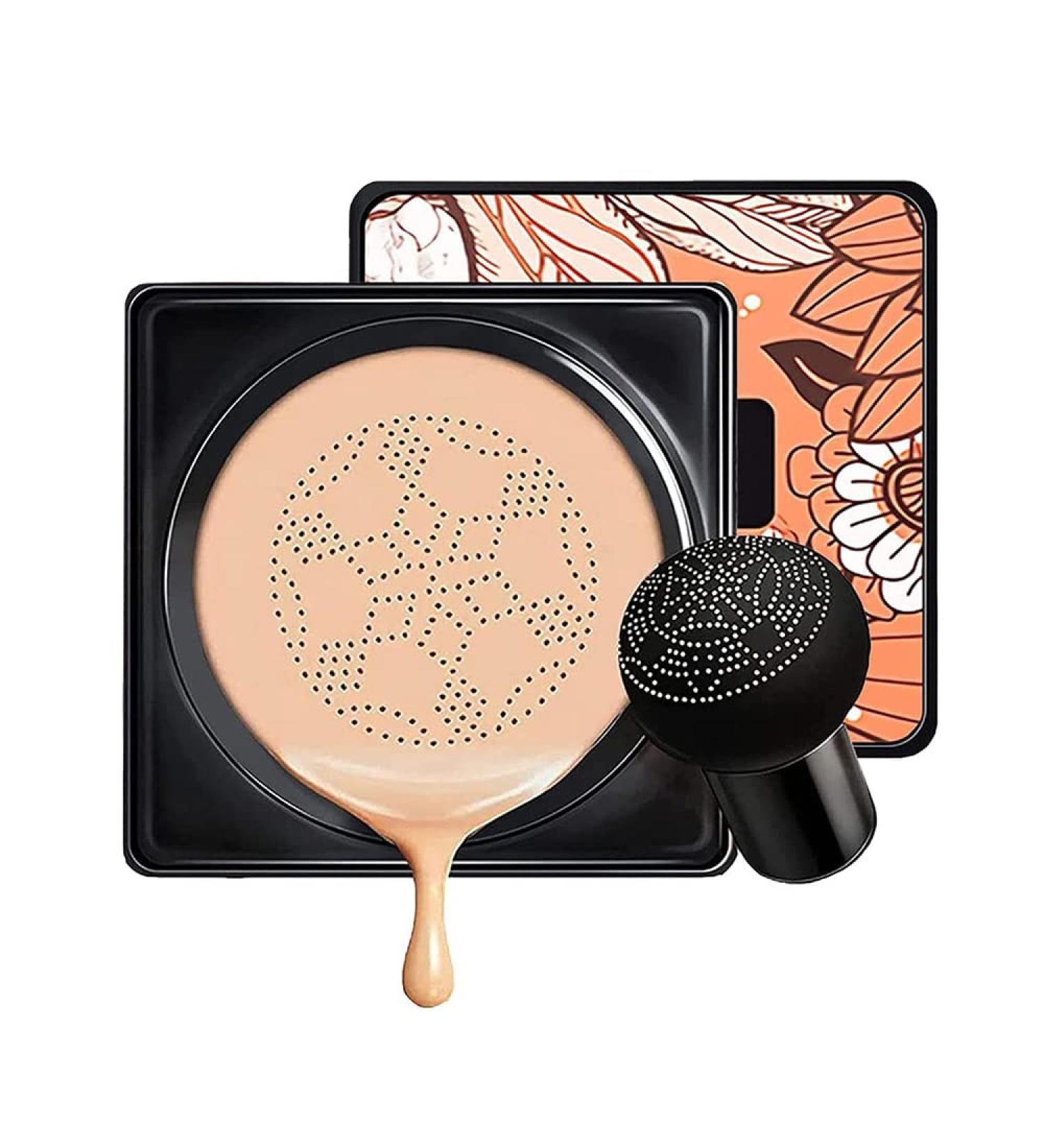Mushroom Head Air Cushion BB Cream CC Cream Foundation + Makeup Sponge | Long-lasting, Waterproof, Natural Moisturizing Concealer - Buy Online on GoSupps.com