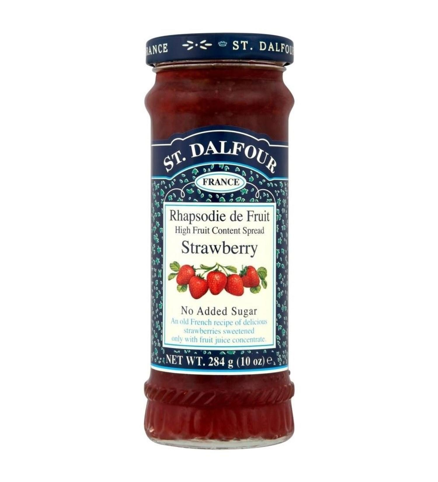 St Dalfour St. Dalfour Fruit Rhapsody Strawberry Jam with no added sugar (284 g) - Pack of 2