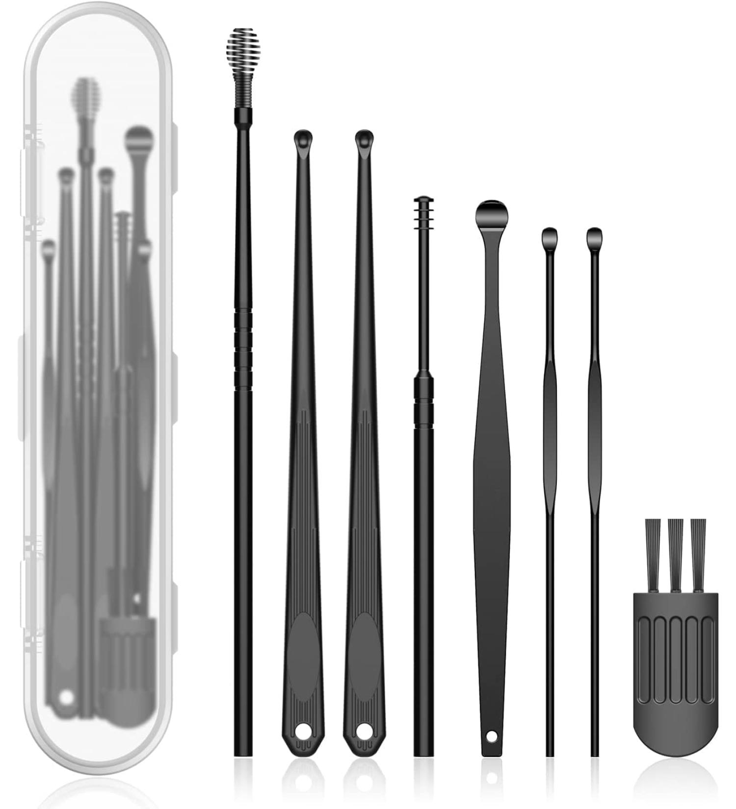 1080P Camera Ear Wax Removal Tool with 8 Pcs Ear Set - Ear Cleaner Kit for iPhone, iPad & Android - Includes Light Endoscope & 5 Auxiliary Accessories - Buy Online on GoSupps.com