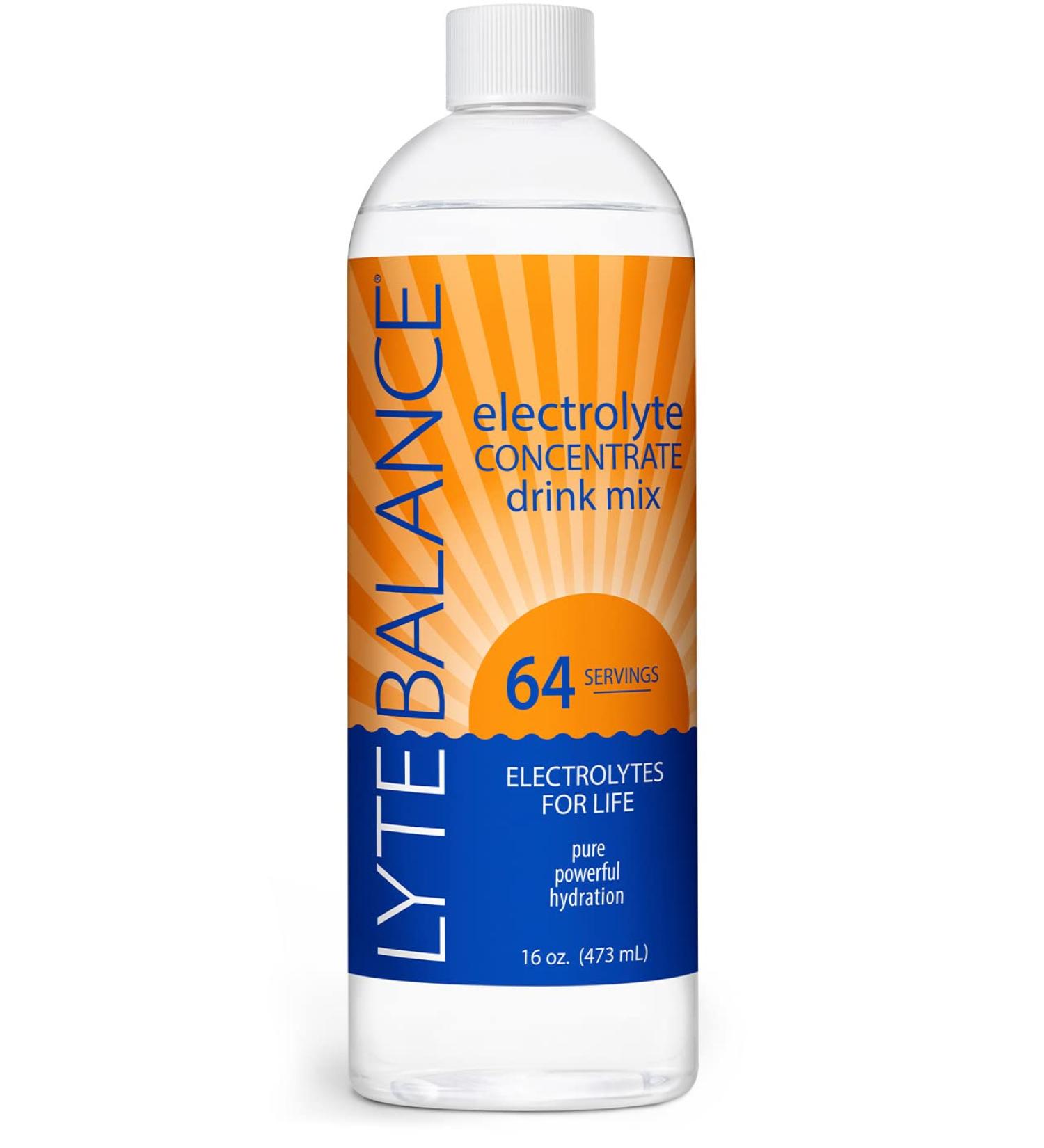 Lyte Balance Electrolyte Concentrate | Liquid Electrolytes Drink Mix with Sodium, Potassium & Magnesium | Daily Hydration, Muscle Recovery, Immune Support, and Rehydration | Keto Friendly, No Sugar | 64 Servings - 16 Fl Oz - Buy Online on GoSupps.com