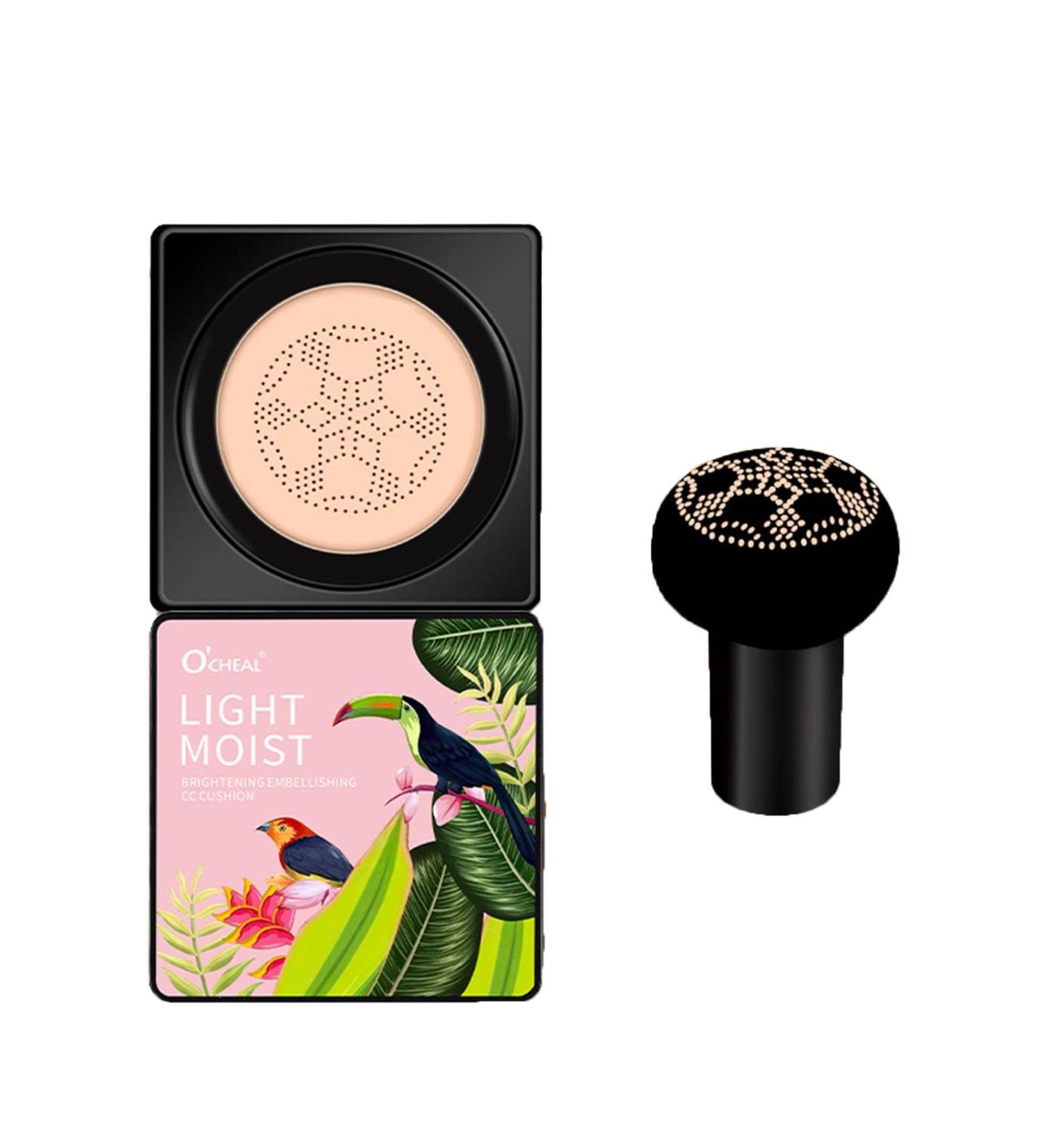 BB Cream Foundation Full Coverage - Mushroom Head Air Cushion CC Cream Natural | Even Skin Tone Makeup Base Primer Moisturizing Makeup That Lasts More Than 12 Hours/ Ivory - Buy Online on GoSupps.com