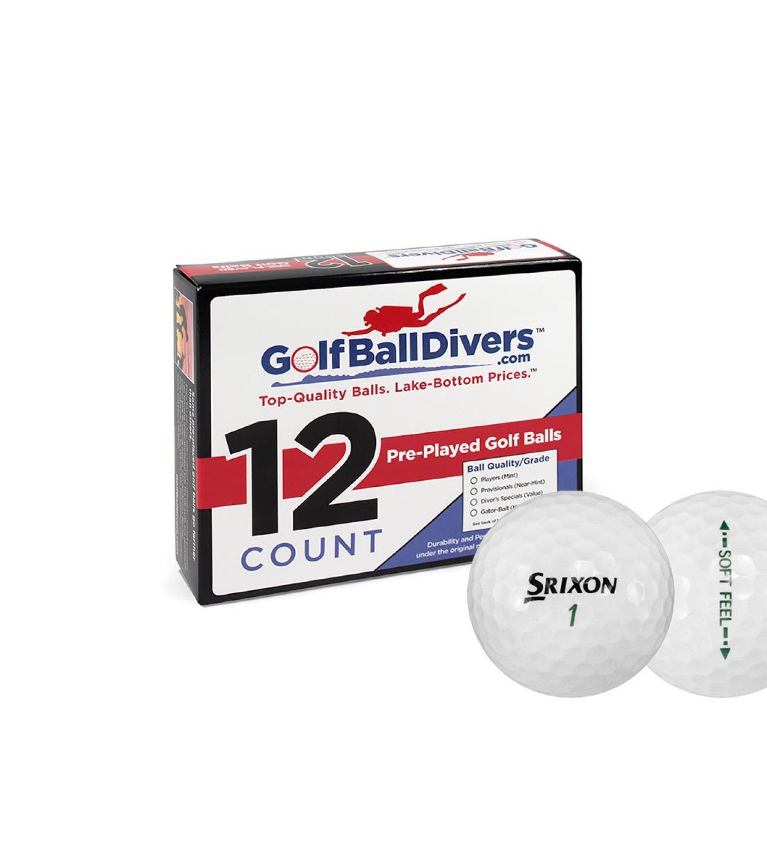 Srixon Soft Feel-Near Mint AAAA Grade-Recycled Used Golf BALLS-24 PK