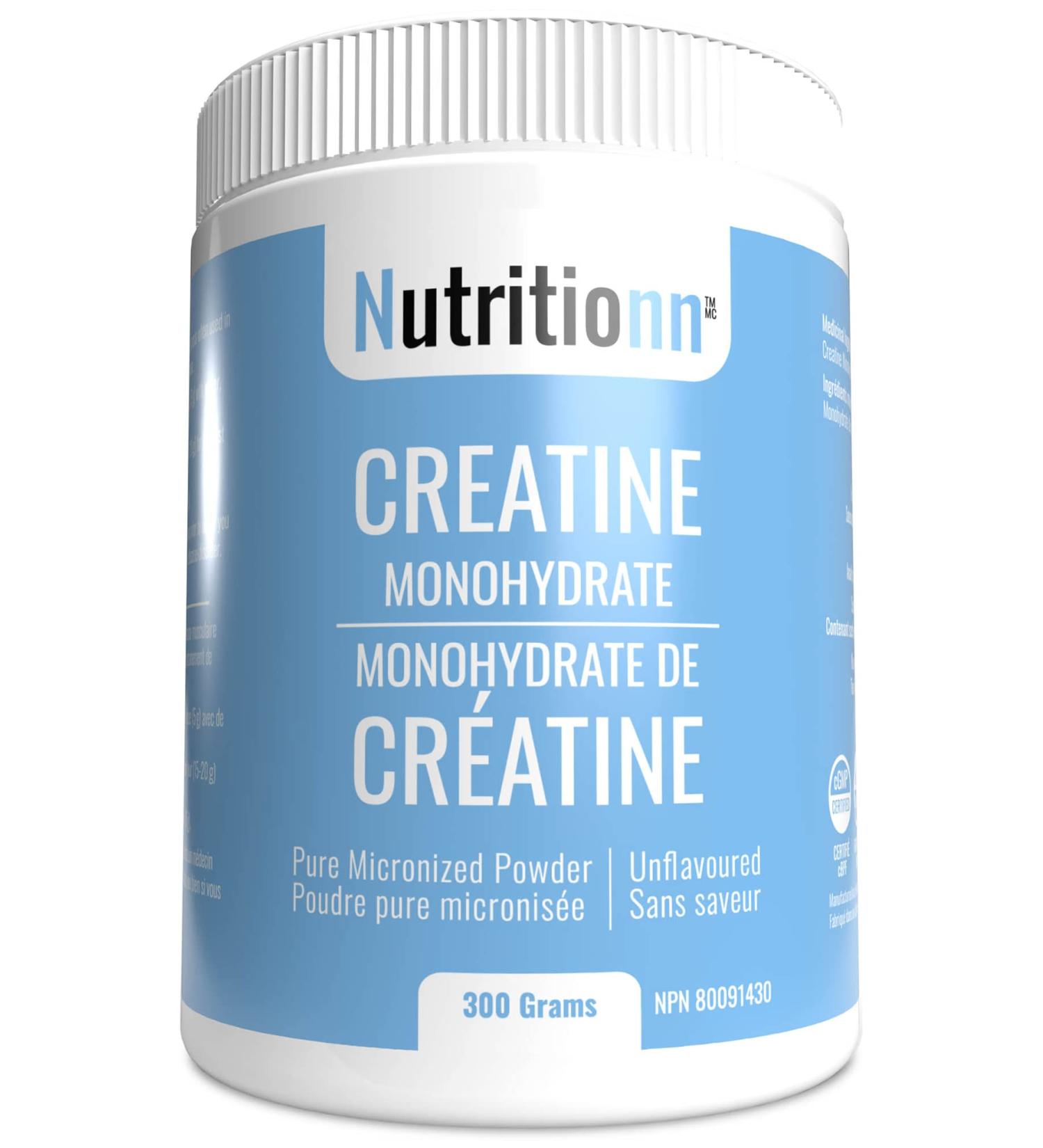 Creatine Monohydrate by Nutritionn - Increases Lean Muscle Mass - Pure Unflavoured Micronized Powder - Premium Workout and Bodybuilding Supplement (300 Grams) 60 Servings (Pack of 1) - Buy Online on GoSupps.com