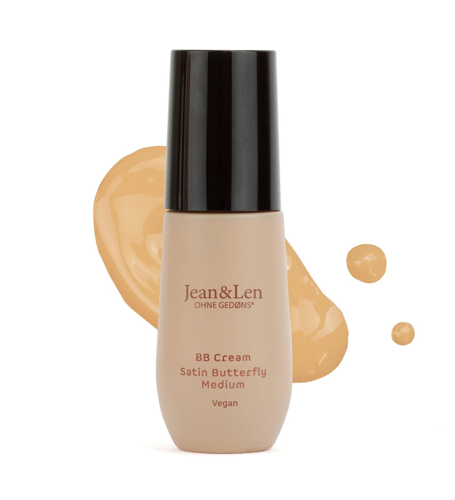 Jean&Len BB Moisturizing Cream Satin Butterfly Medium - Organic Vegan Formula, 1.01 Fl. Oz - Buy Online on GoSupps.com
