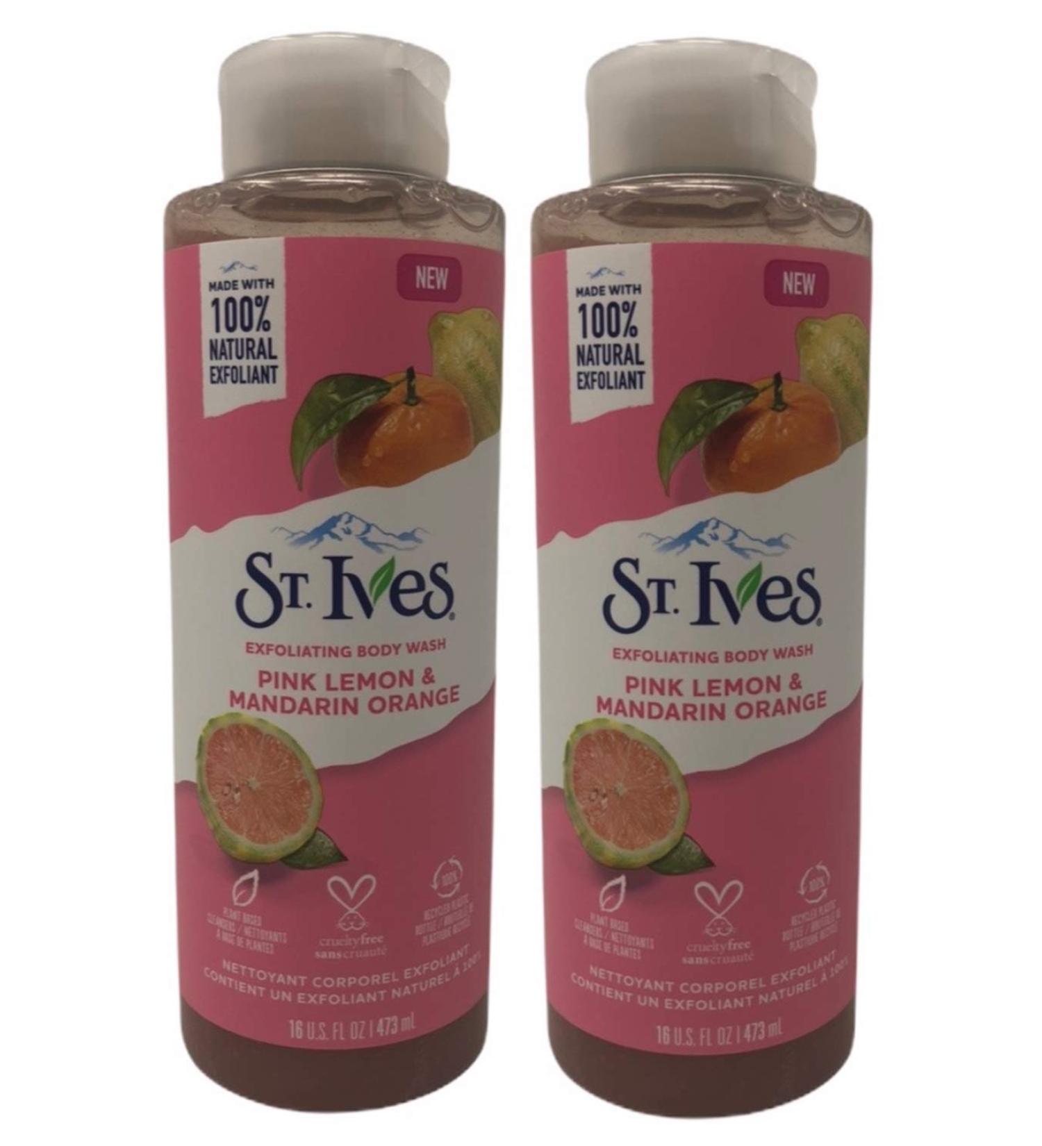 St Ives Pink Lemon & Mandarin Orange Body Wash 16oz - Pack of 2 | 473ml - Buy Online on GoSupps.com