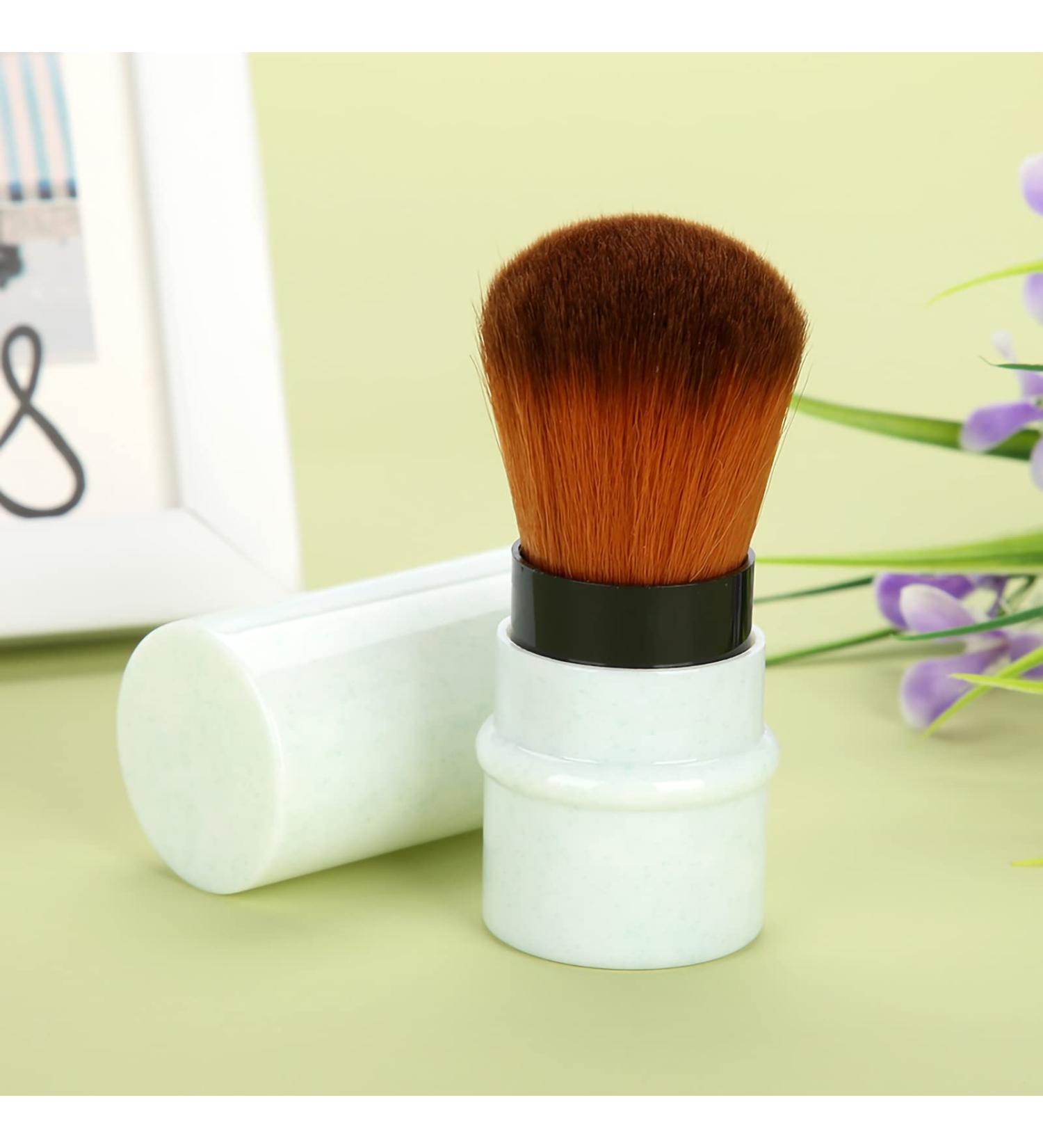 Short Marbling Makeup Foundation Brush Stretchable Handle Blusher Powder Brush Beige Precise Retractable Layout You May Stretch the Bo Elegant & Clean to Clean and More Lov Green - Buy Online on GoSupps.com