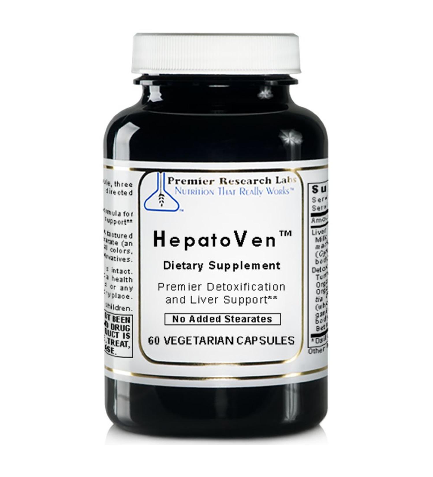 HepatoVen TM 60 Capsules Vegan Product - Premier Detoxification and Liver Support
