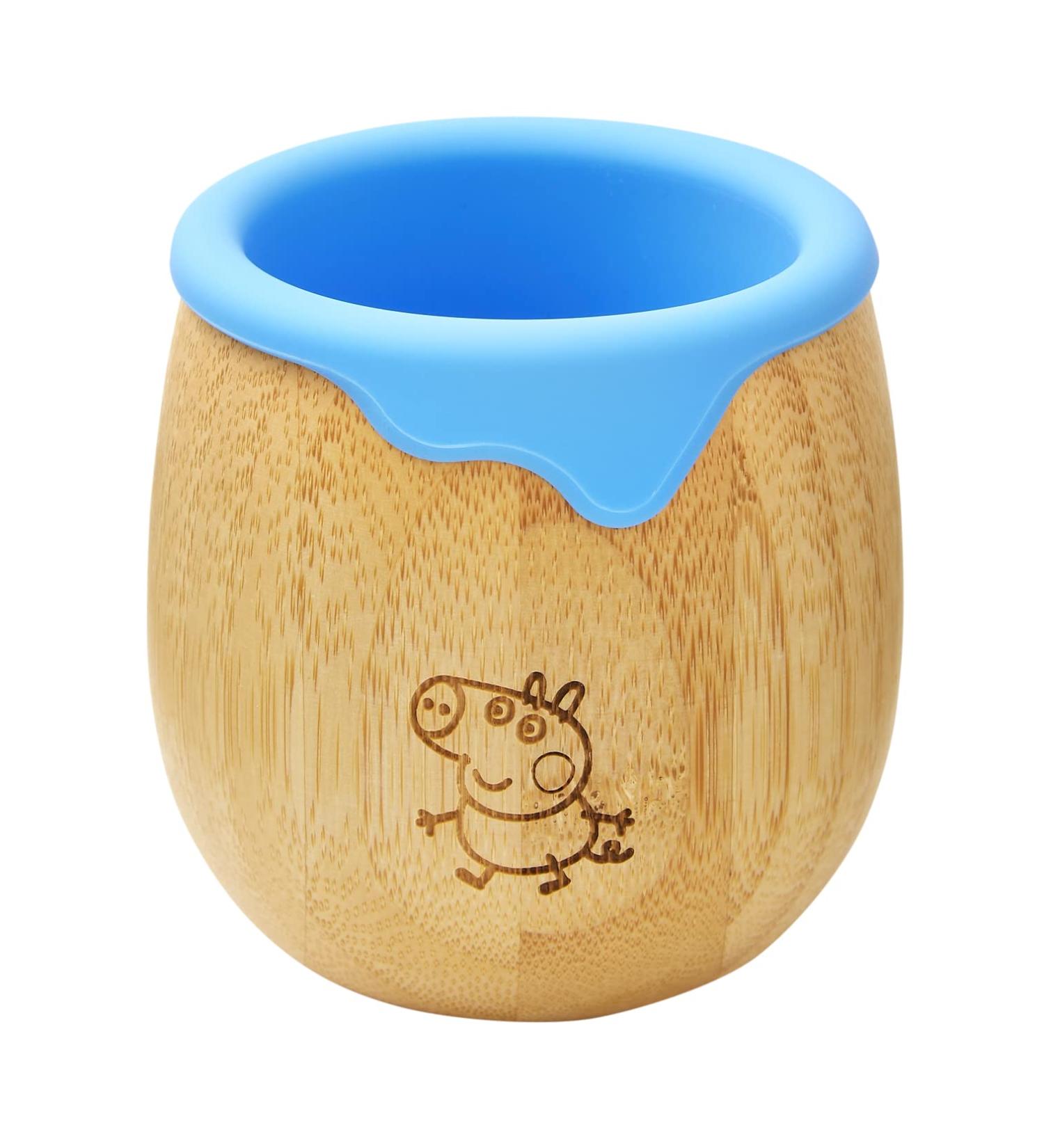 Bamboo Bamboo Peppa Pig Sippy Cup - 150ml Eco-Friendly Toddler Cup with Silicone Drip Rim for Teeth Protection | George Cup - Buy Online on GoSupps.com
