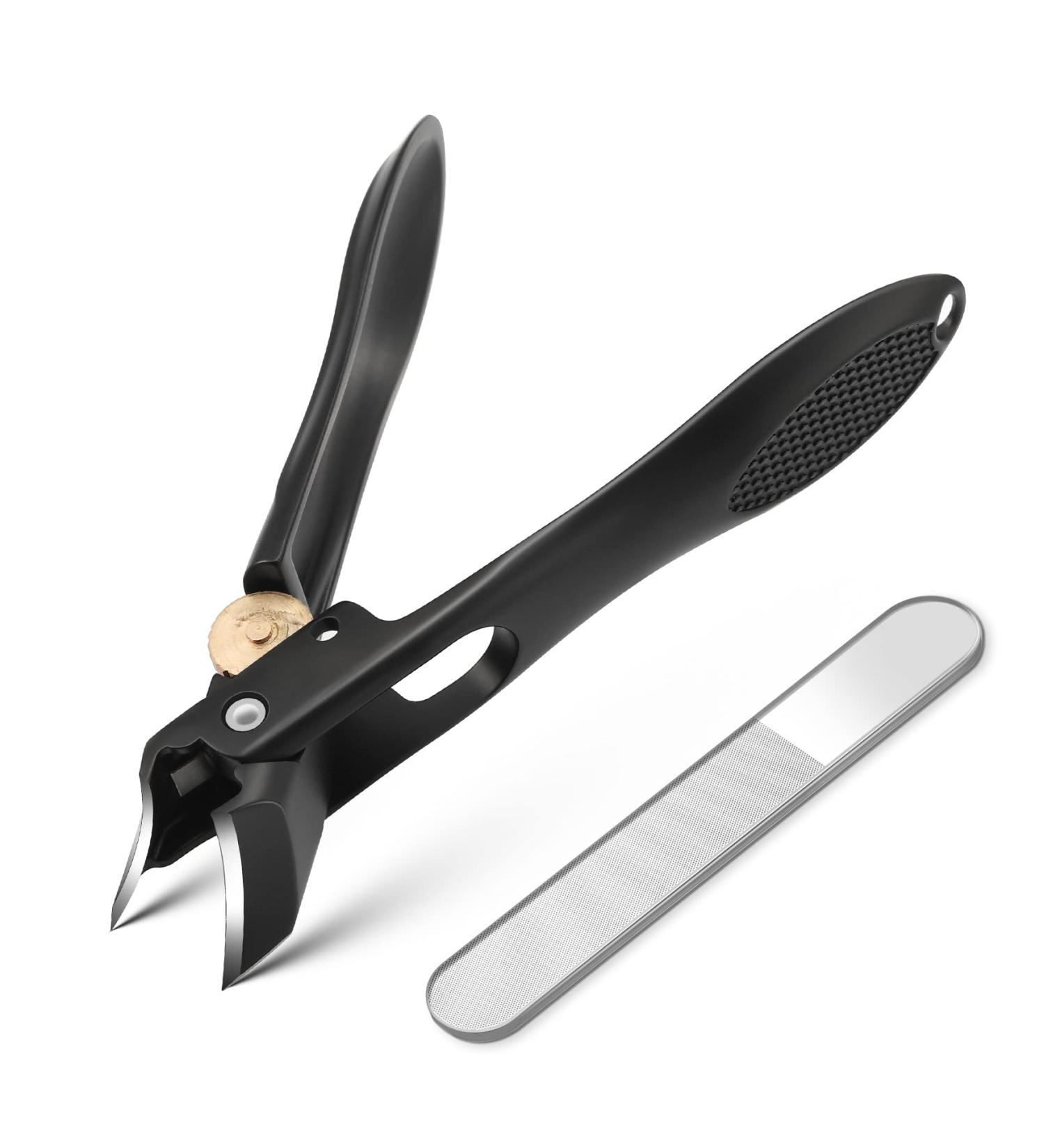 BEZOX Ingrown Nail Clipper for Thick Nails - Professional Stainless Steel Toenail Clippers with Glass Nail File and Case - Buy Online on GoSupps.com
