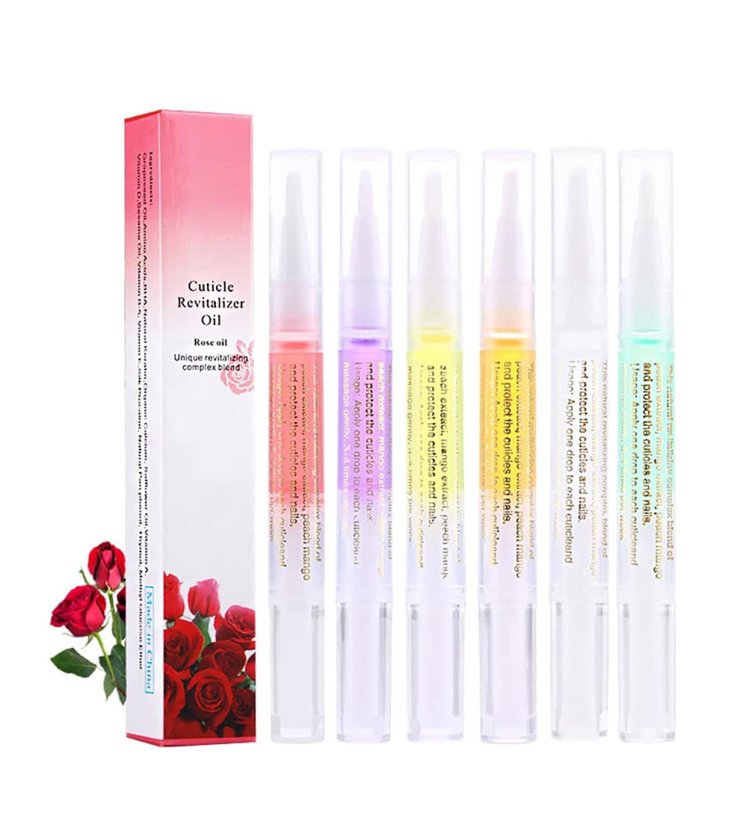 6Pcs Nail Cuticle Oils Pen Set - Revitalizing Nail Treatment for Agnail Prevention and Skin Nourishment - Buy Online on GoSupps.com