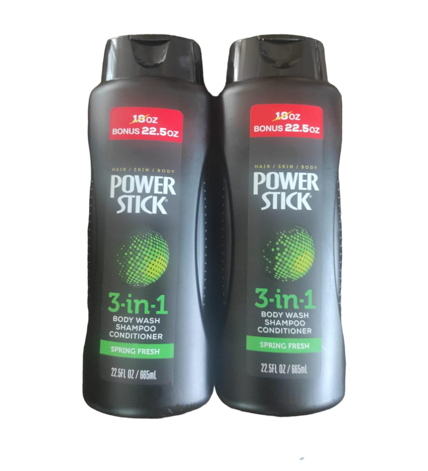 Compre Kit PowerStick 3 em 1: Shampoo Condicionador e Sabonete L quido 22 5oz (665ml) - Envio Internacional - Buy Online on GoSupps.com