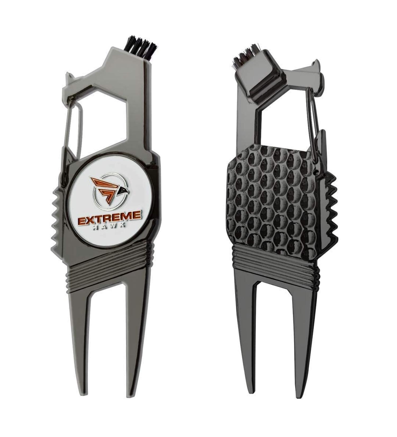 Extreme Hawk 7 in 1 Golf Divot Repair Tool - Lightweight, Compact, and Durable Golf Gadgets - Ideal Gift for Golf Lovers - Buy Online on GoSupps.com