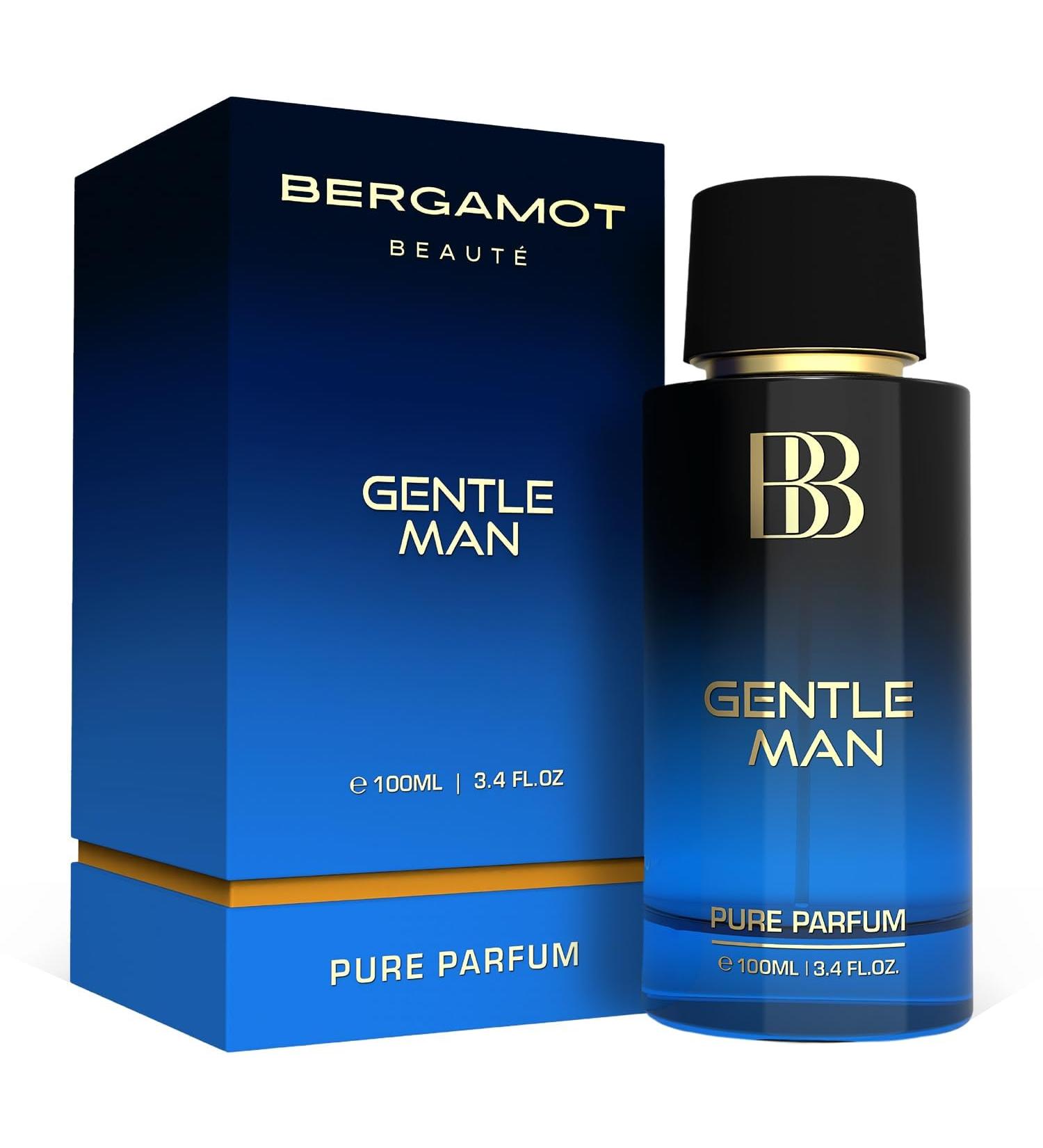 Bergamot_Beaute GENTLE MAN Aquatic Pure Parfum | Bergamot Musk & Vanilla | 12+Hrs Long Lasting Perfume for Men | Higher Concentration than EDP 100ML - Buy Online on GoSupps.com