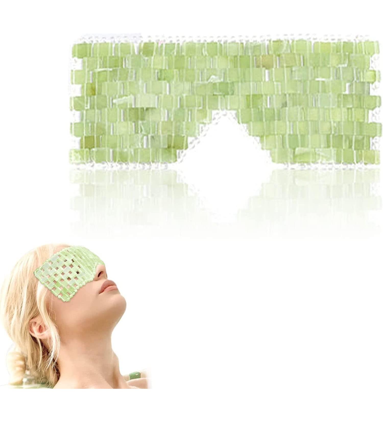 Leila Lauer 100% Natural Jade Eye Mask for Anti-Aging - Reusable Hot or Cold Therapy (1pc) - Buy Online on GoSupps.com