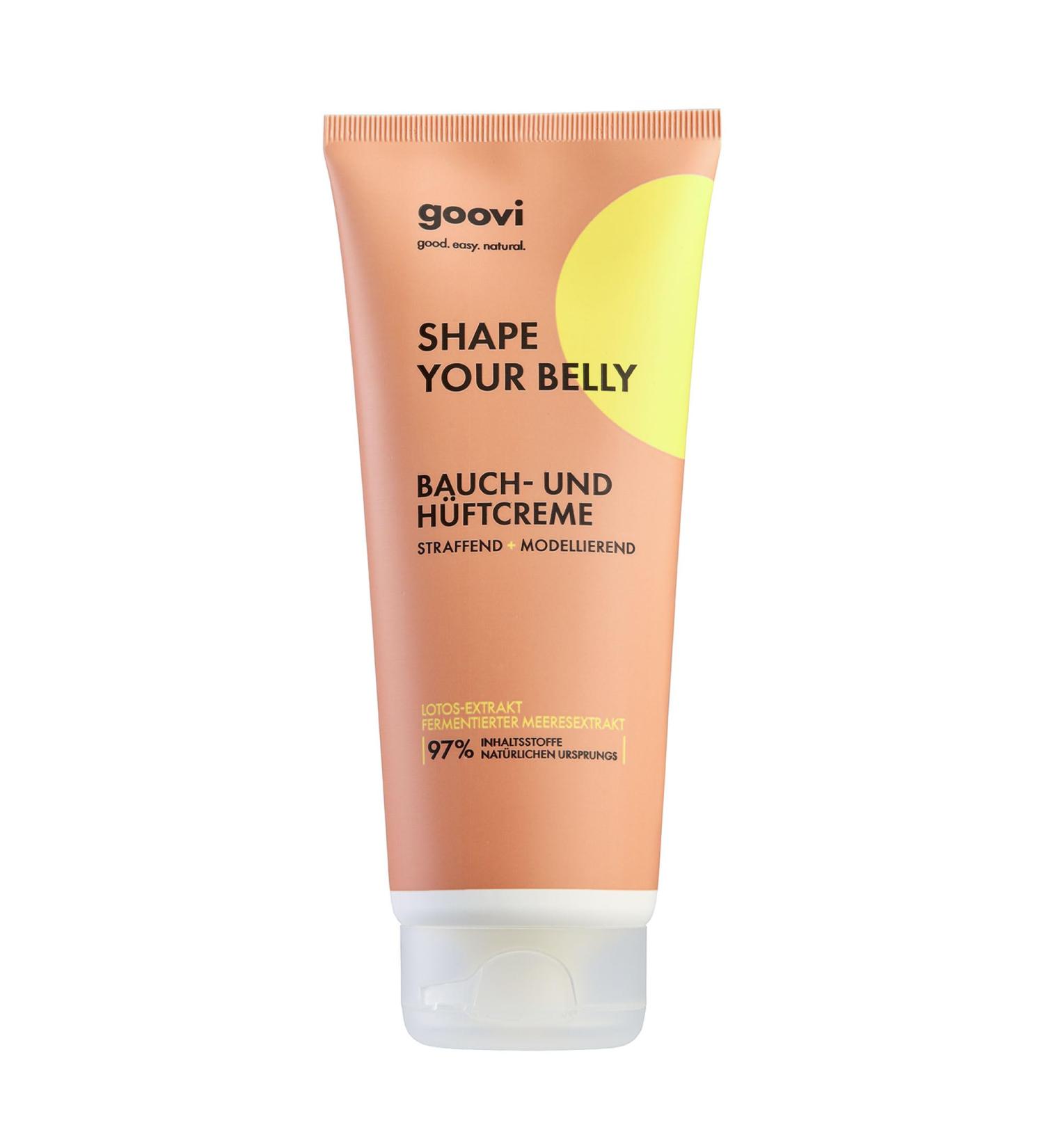  Goovi GOOVI Shape Your Belly and Hips Firming Body Cream Tummy Hips & Arms 97% Natural Ingredients 200ml - Buy Online on GoSupps.com