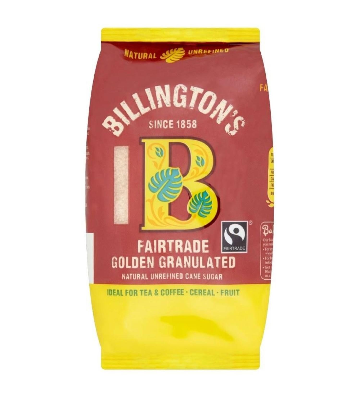 Fairtrade Natural Gold Granulated Sugar Billington (500G)