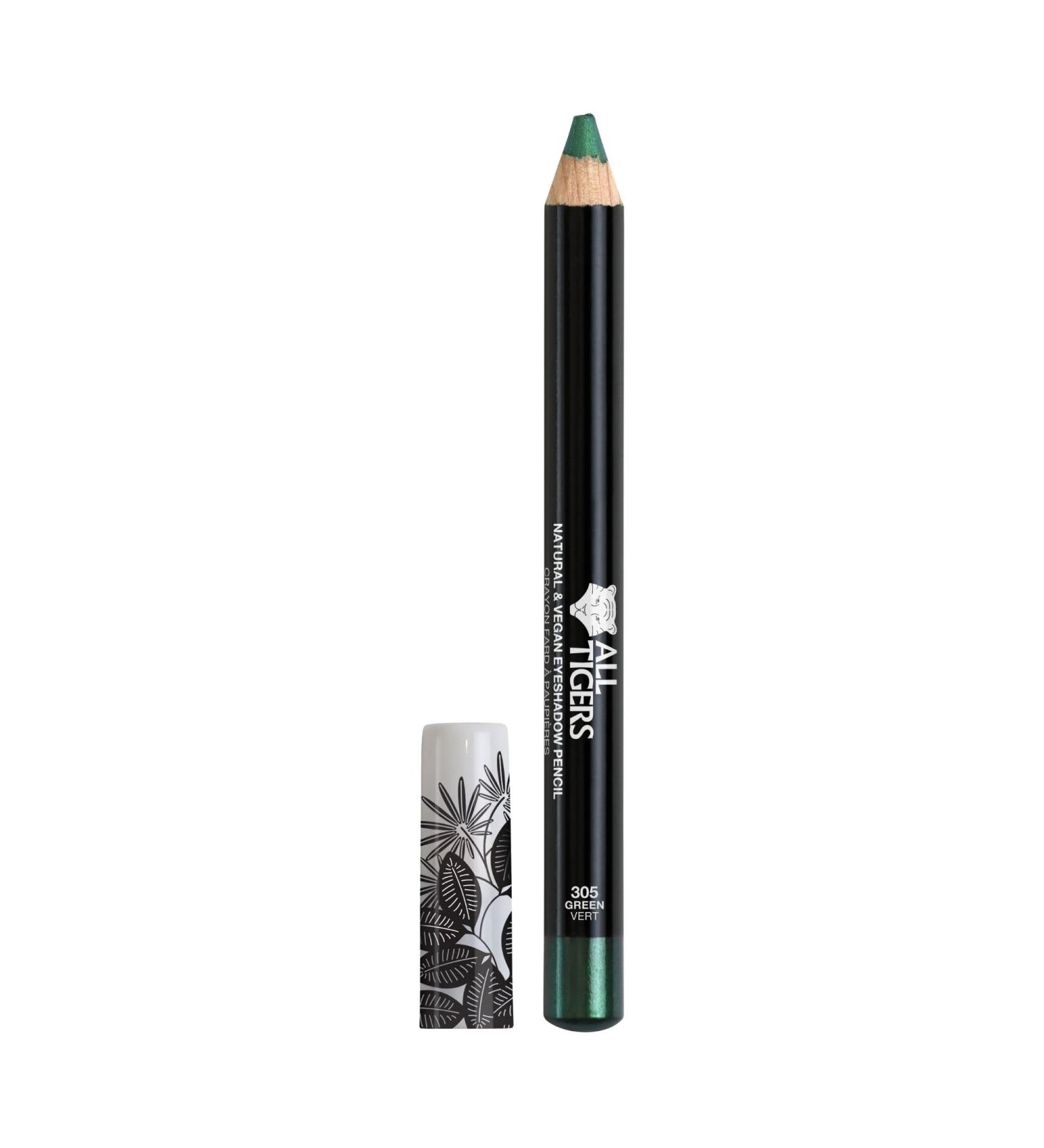 ALL TIGERS - Vegan Eyeshadow - Highly Pigmented - Natural Ingredients - Green Shade "Foresee your success" 305 - 3 in 1 Eye Pencil - Long Lasting - Cruelty-free - Buy Online on GoSupps.com