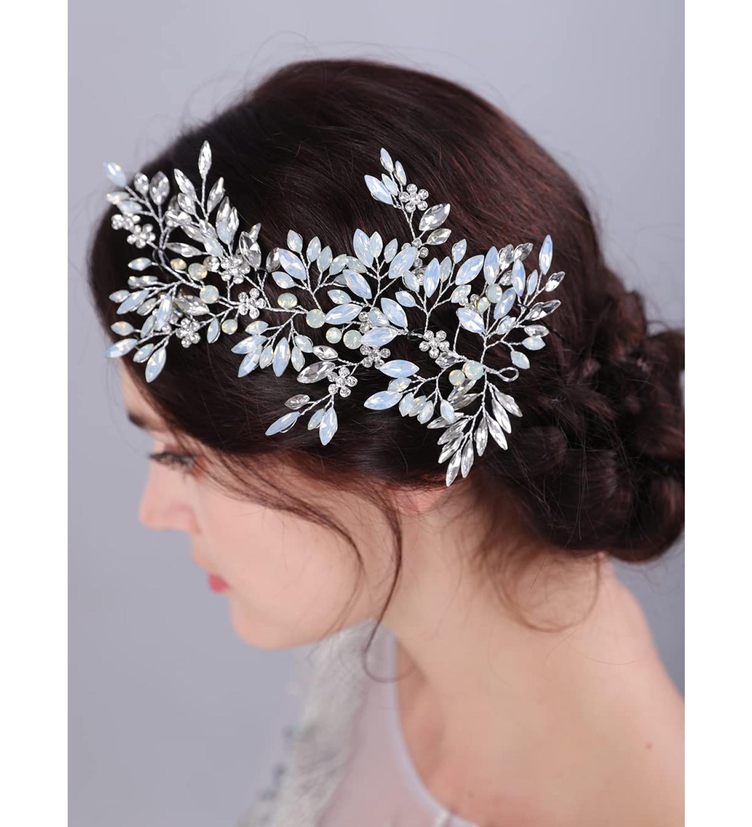 JWICOS Crystal Bridal Headpiece - Wedding Hair Accessories for Brides - Buy Online on GoSupps.com