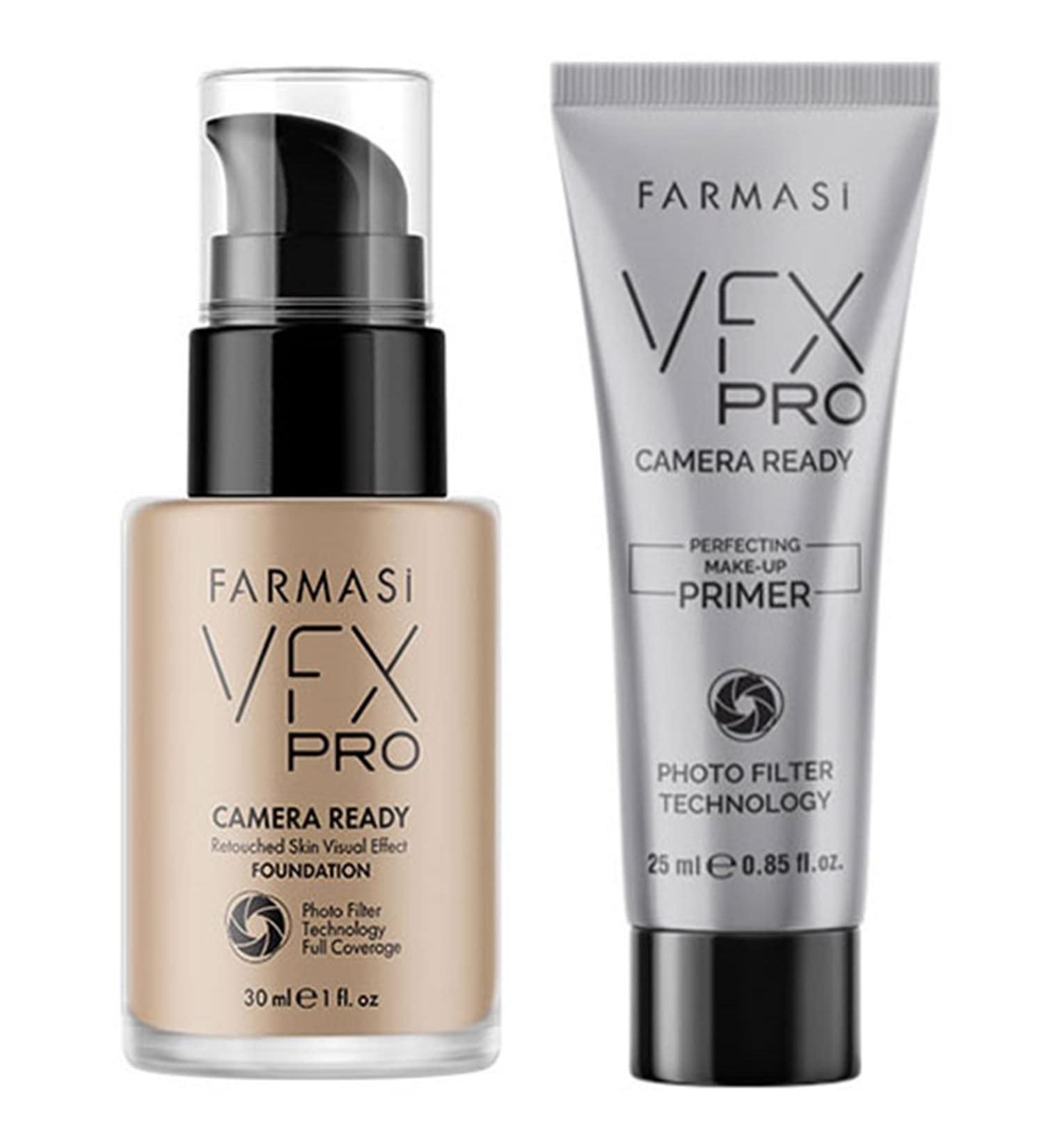 FARMASi Full Coverage Foundation 10 Makeup (Natural Beige) - Lightweight Long Lasting Coverage - 30 mL Liquid Cream - Breathable Skin Moisturizer - Color True Matte Blending - VFX Pro Camera-Ready Primer Included - Buy Online on GoSupps.com