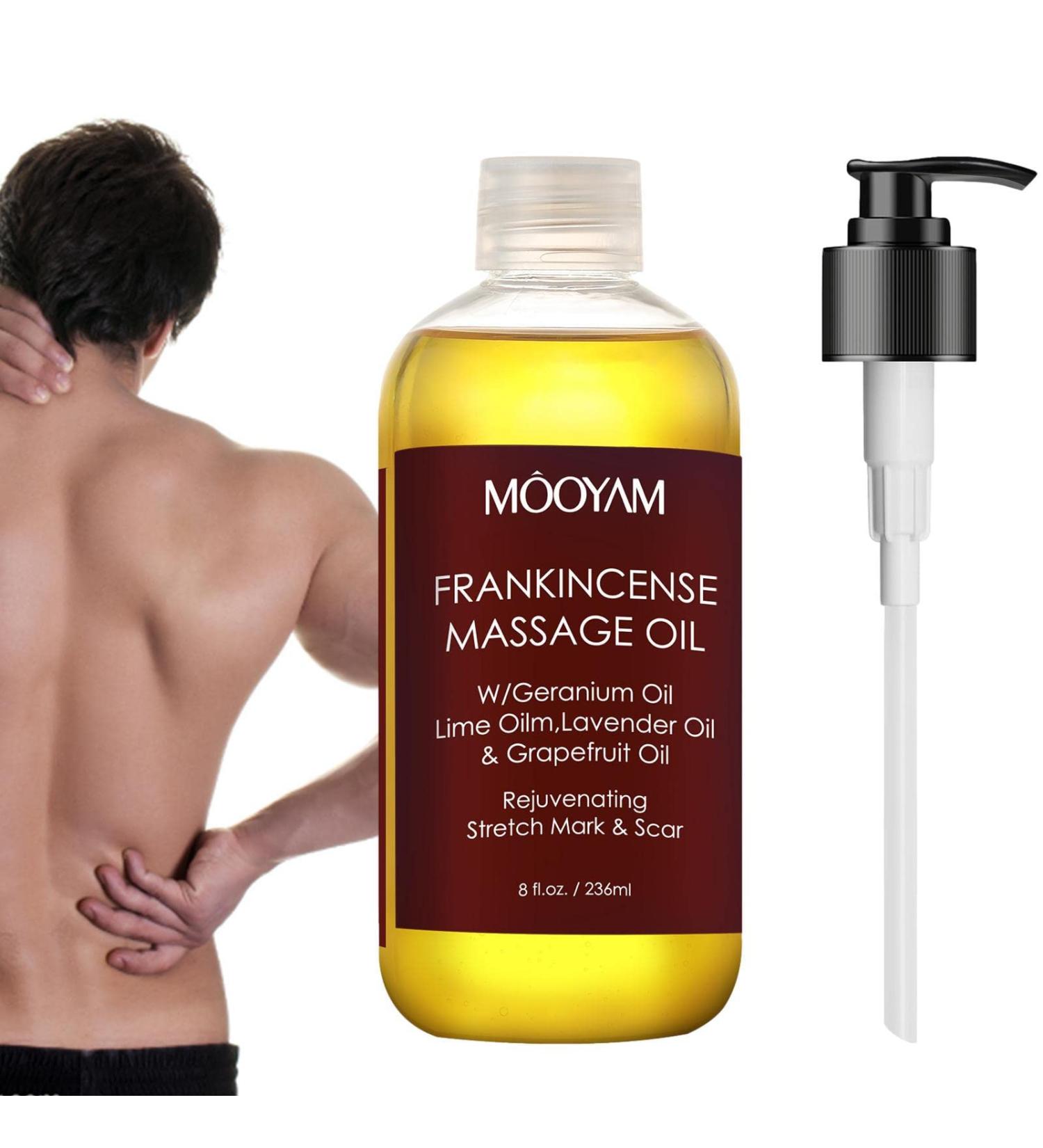 Premium Lavender Massage Oil - 236ml | Essential Body-Shaping Oil for Relaxation Joint & Muscle Relief Ideal for Gua Sha & Herbal Therapy | International Shipping Available - Buy Online on GoSupps.com