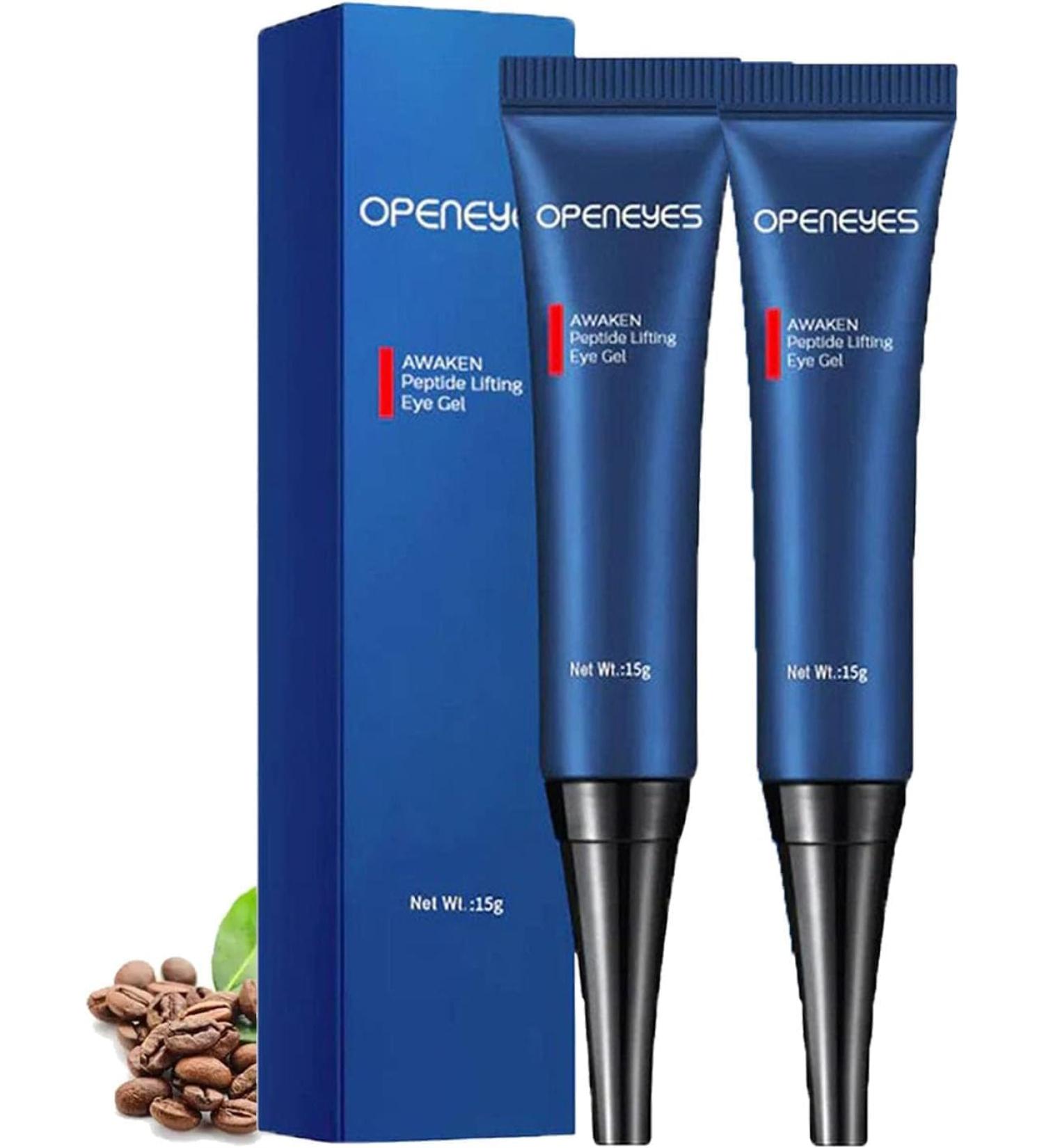 OpenEyes Rejuvenating Eye Lifting Gel for Men & Women | Awakening Peptide Tight Eye Gel | 30g - Buy Online on GoSupps.com