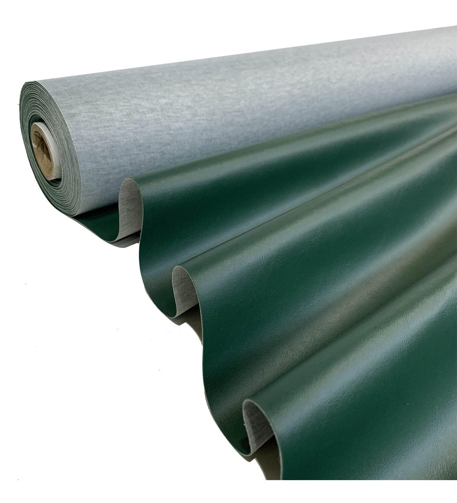 Miami Faux Leather Car Upholstery Vinyl Fabric FR 54" (Forest Green - Sample 10cm x 10cm) - Buy Online on GoSupps.com