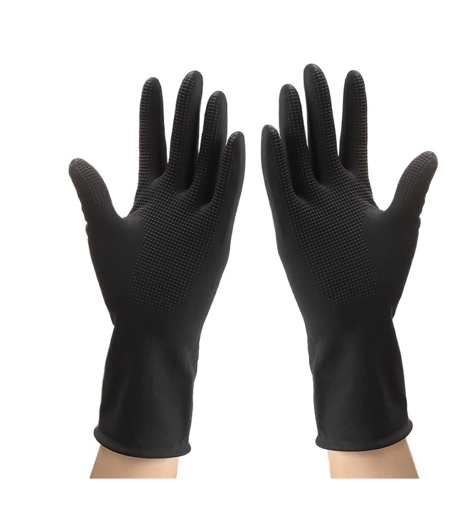 Cleaning Gloves Latex Cleaning Gloves Kitchen Waterproof Household Cleaning Laundry Dishwashing Gloves Dishwashing Gloves Black-s - Buy Online on GoSupps.com