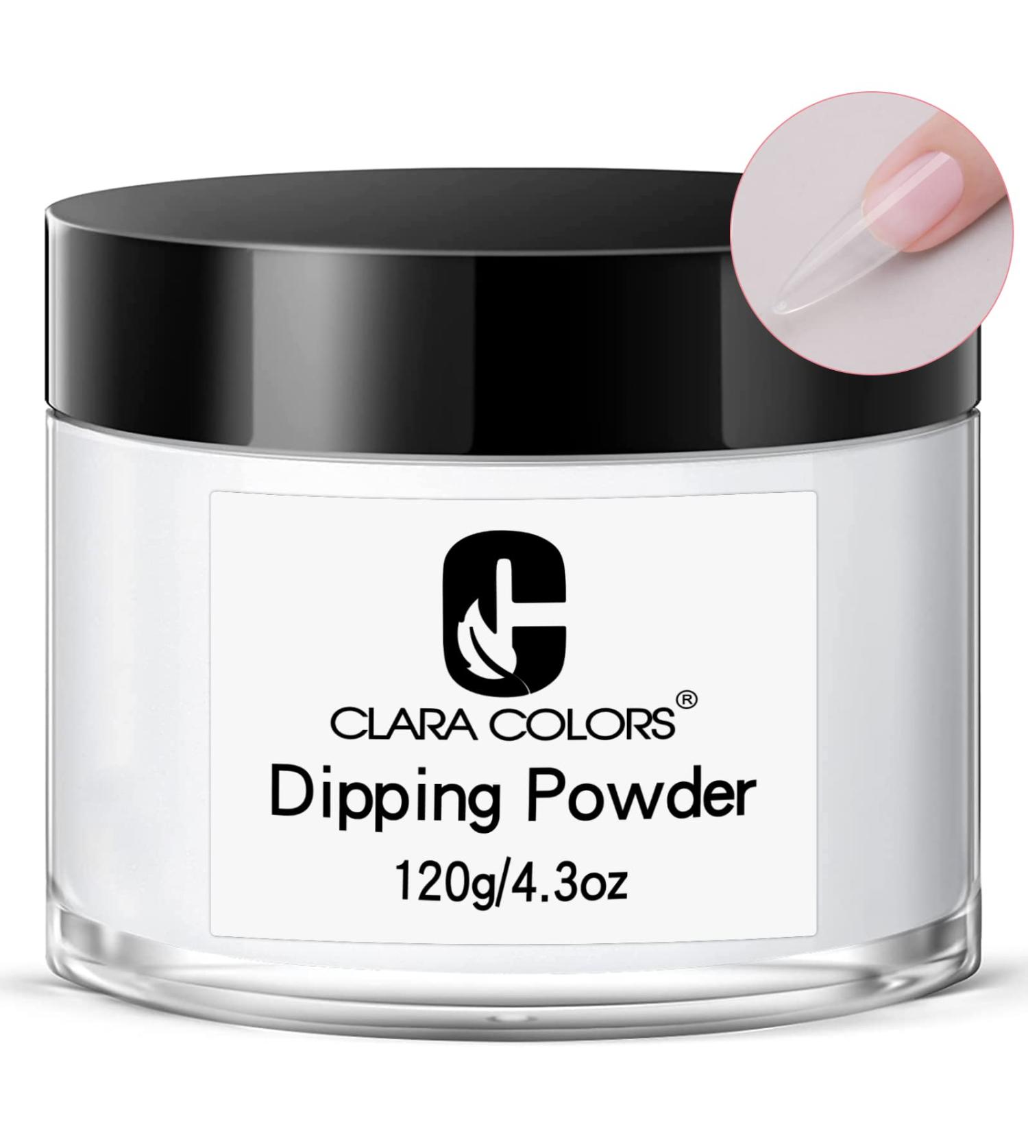 Clear Color Nail Dipping Powder - French Nail Art Essential System | Odor-Free, Long-Lasting 4.3 Oz - Buy Online on GoSupps.com