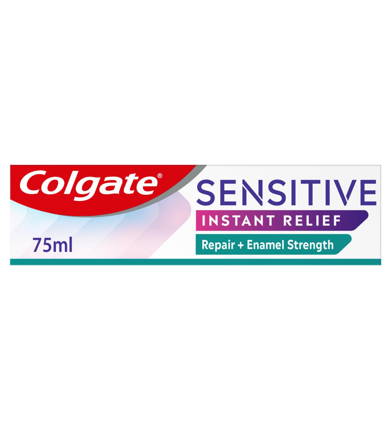 Colgate Sensitive Instant Relief Repair + Enamel Strength Toothpaste Enamel Repair Toothpaste Instant Sensitivity Relief Remineralizes Enamel Repairs Sensitive Tooth Areas - Buy Online on GoSupps.com
