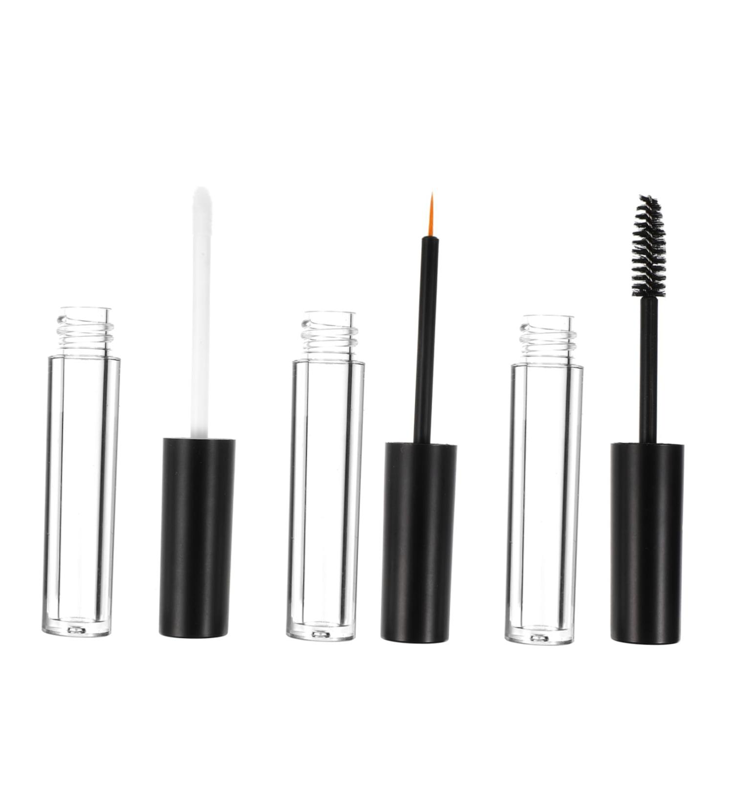Beatifufu 6pcs Eyeliner Eyelash Bottle Eyelash Cream Bottle Clear Eyelash Mascara Transparent Mascara Plastic - Buy Online on GoSupps.com
