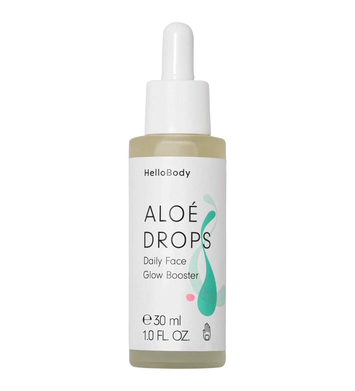  HelloBody HelloBody ALOE DROPS (30 ml) - Face serum for normal and dehydrated skin - Daily face Glow Drops - Facial care with plant-based squalane - Buy Online on GoSupps.com