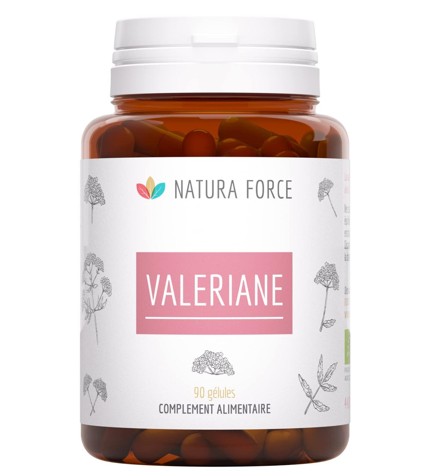 NATURA FORCE - 100% Organic Valerian - Pure Valerian Extract - Highly Valerenic Acids - Facilitates Sleeping - Made in France - 90 Capsules - Buy Online on GoSupps.com