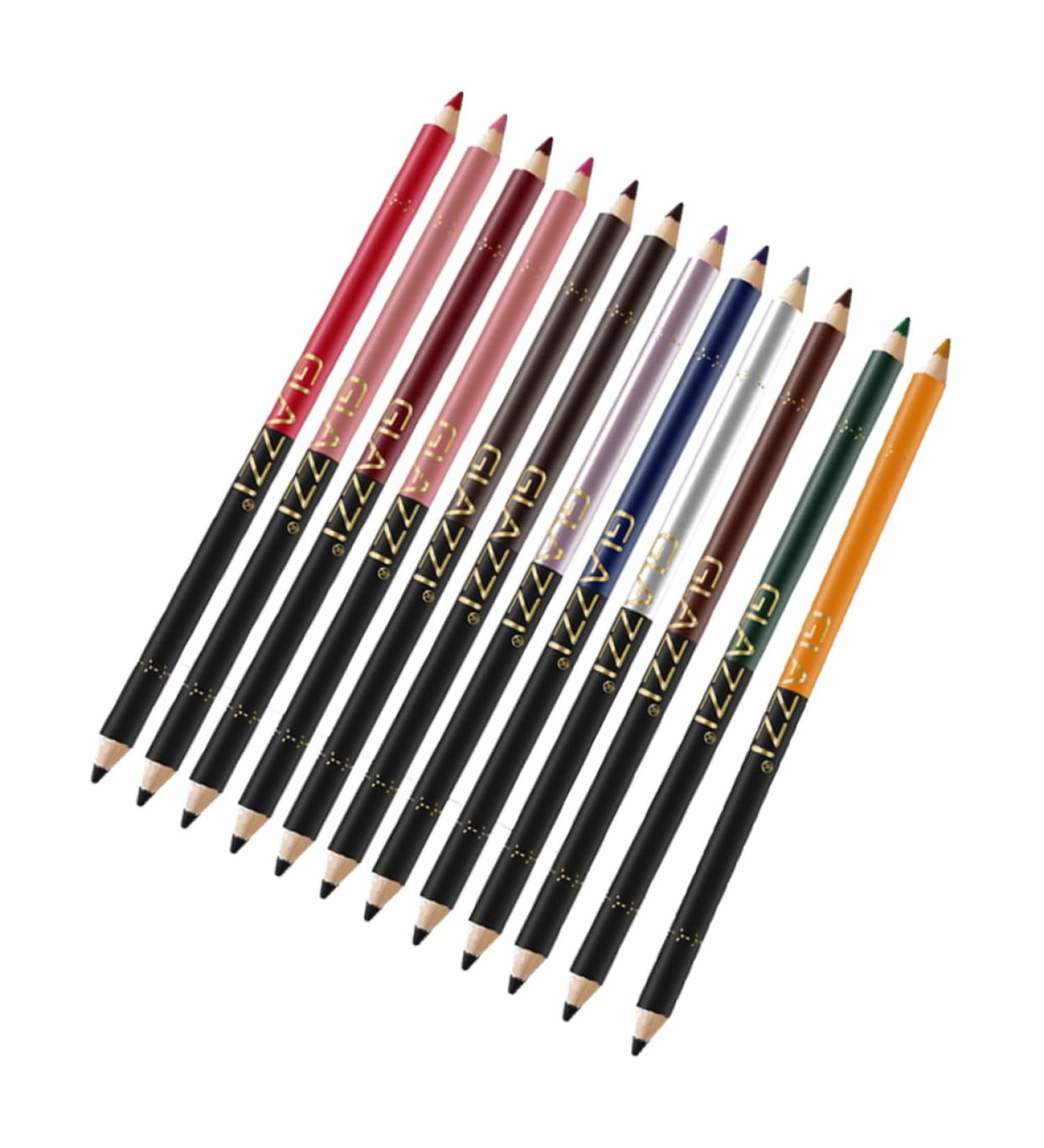 Ipetboom 12pcs Lip Liner Eyeliner Eyebrow Pen Pencil Eyeliner Waterproof Lip Liner Makeup Pen Lips - Buy Online on GoSupps.com