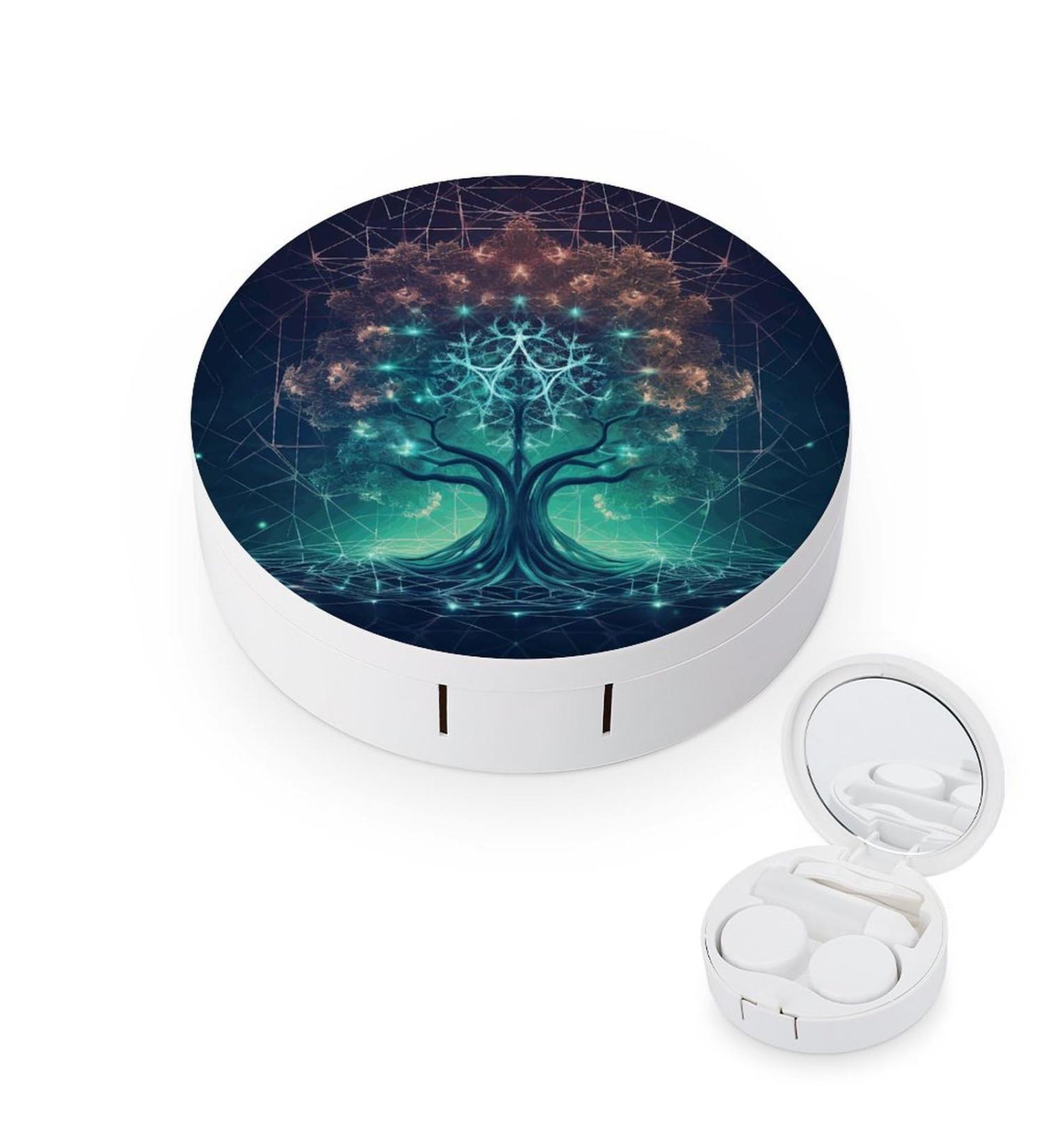 Buy Digital Tree of Life Contact Lens Case - Travel & Care Box for Lenses - Buy Online on GoSupps.com