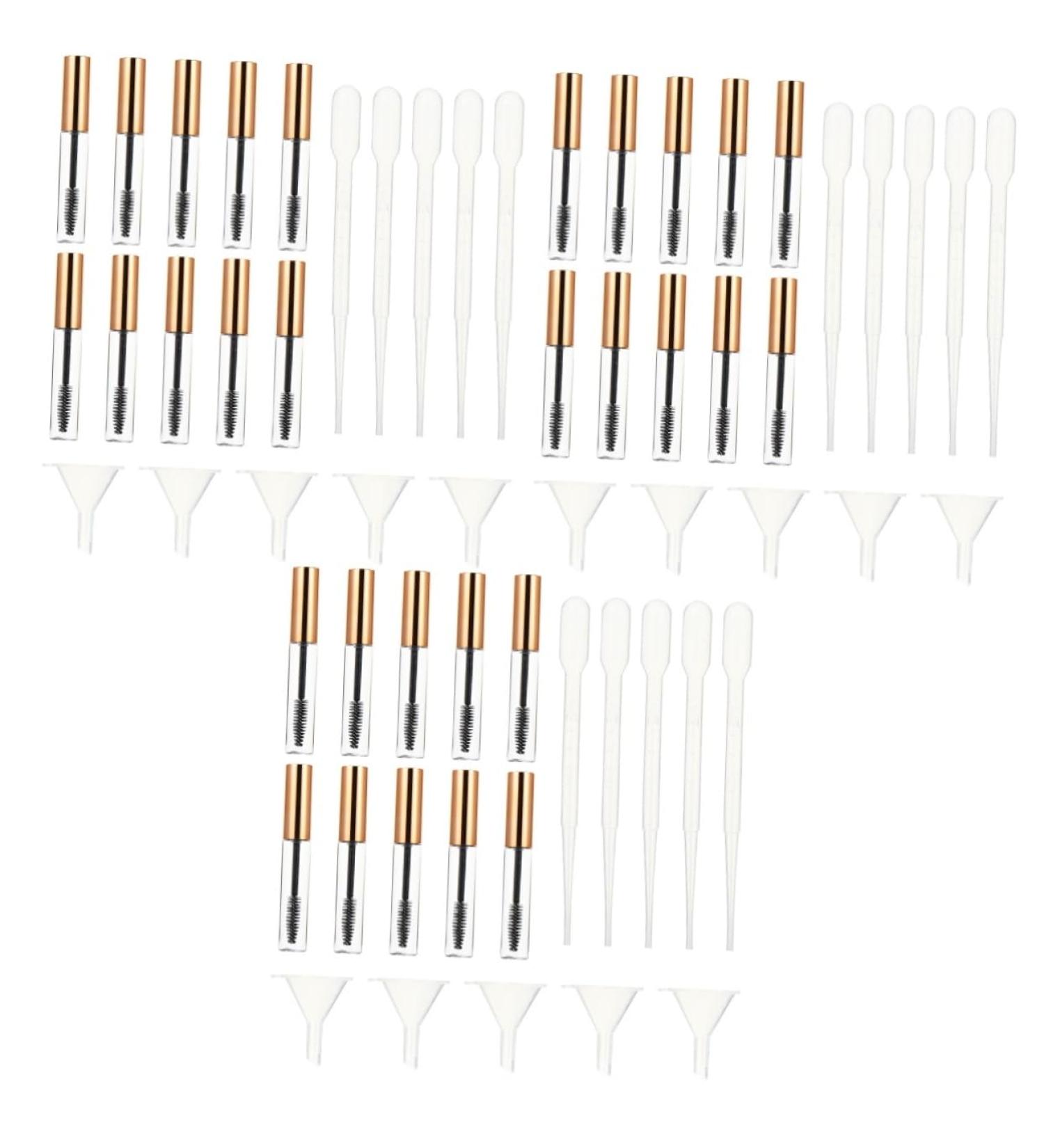 Outanaya 60 Pcs Mascara Empty Tube Eye Liner Tube Empty Mascara Tube Empty Tube for oil Funnel Plastic - Buy Online on GoSupps.com