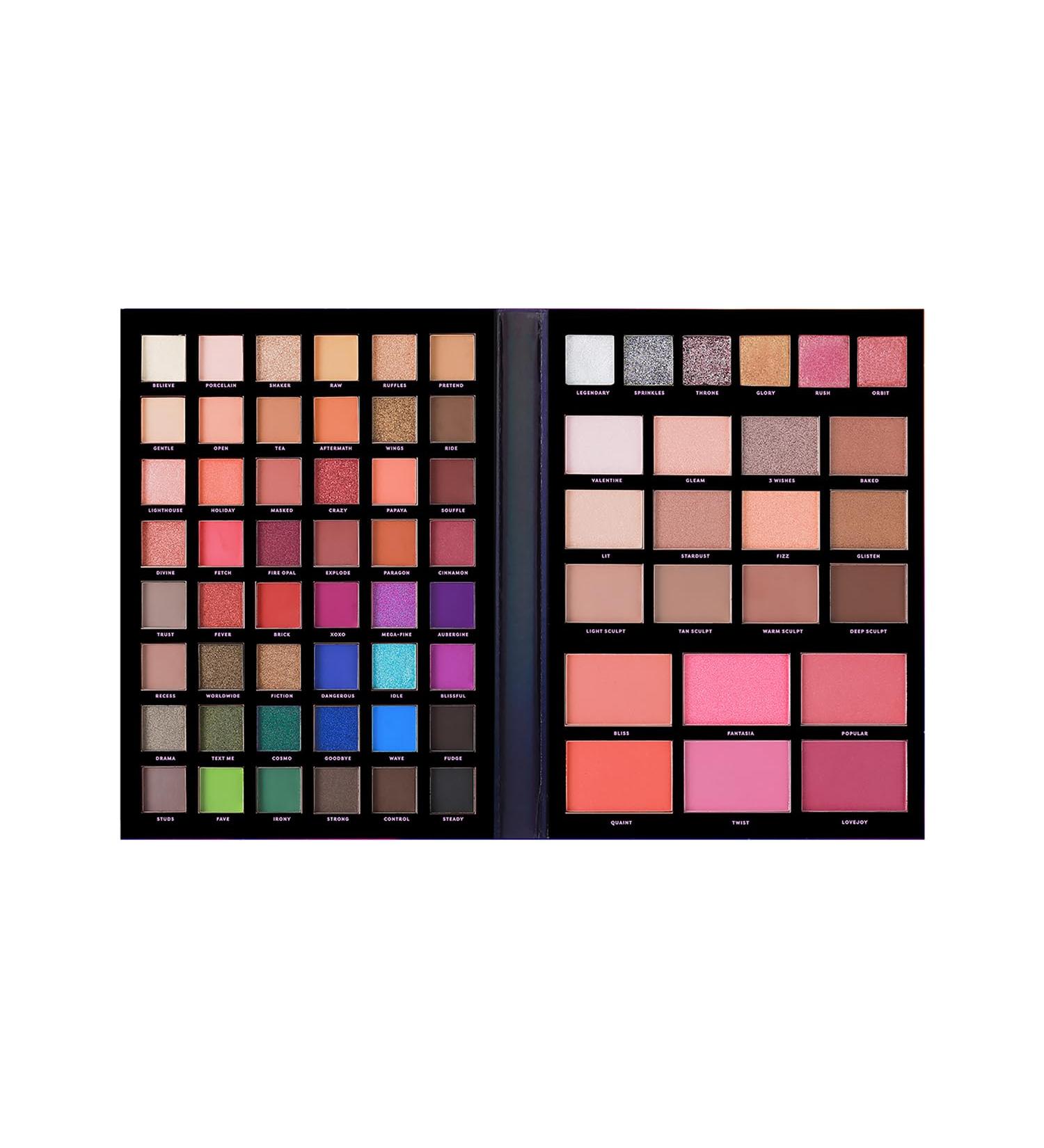 Profusion Cosmetics Euphoric Glam 72 Piece Makeup Portfolio - Ultimate Holiday Set for Dazzling Glamour & Shine - Buy Online on GoSupps.com
