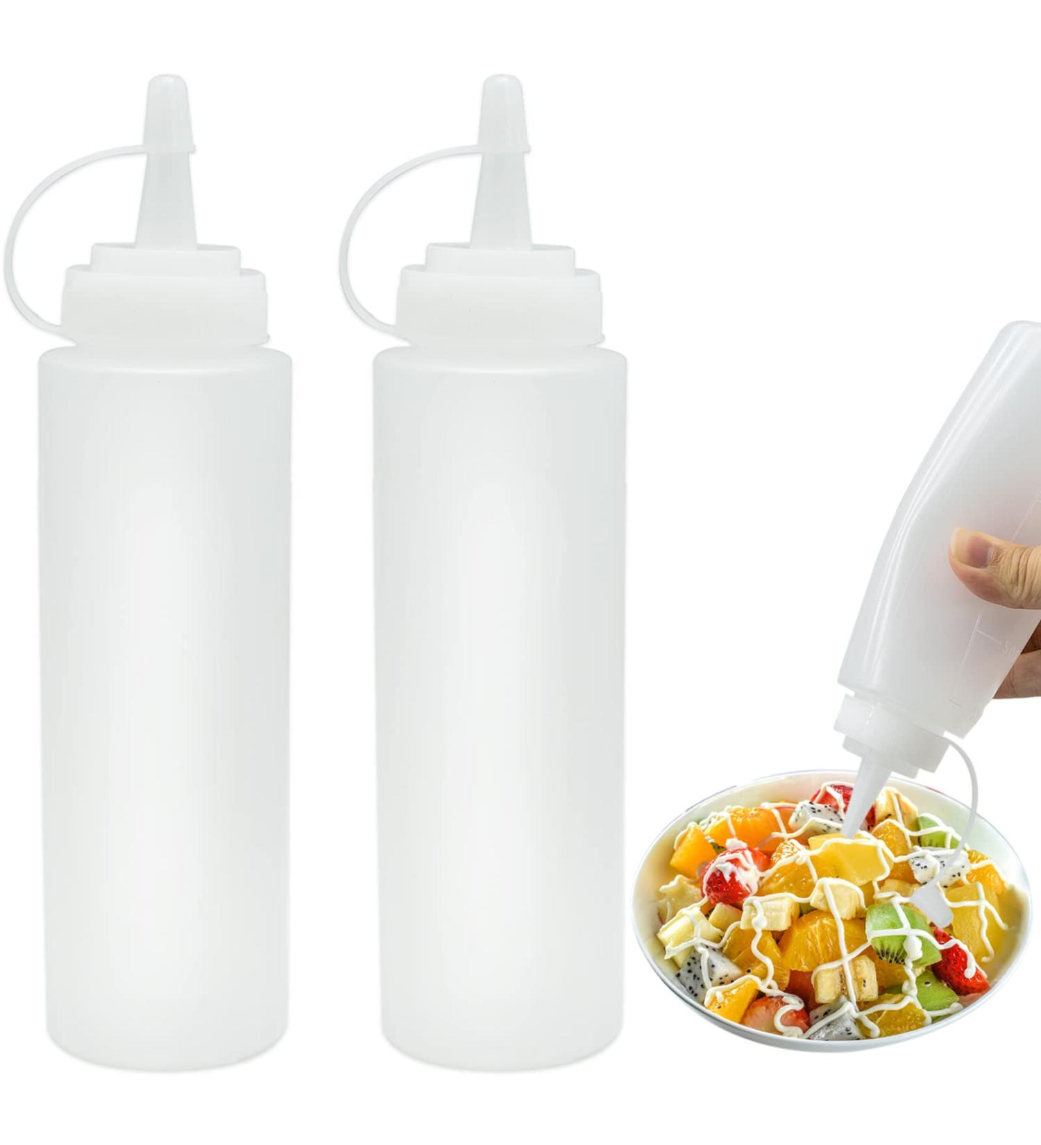 2 Pcs Condiment Bottle Sauce Bottle 8 oz Squeeze Bottles Plastic Squeeze Bottle for Painting Baking Ketchup Olive Oil 250ML - Buy Online on GoSupps.com