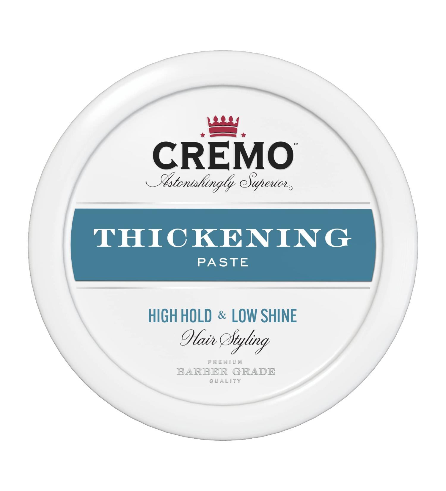Cremo Barber Grade Hair Styling Thickening Paste 4oz (Pack of 3) - Professional Hold & Volume - Buy Online on GoSupps.com