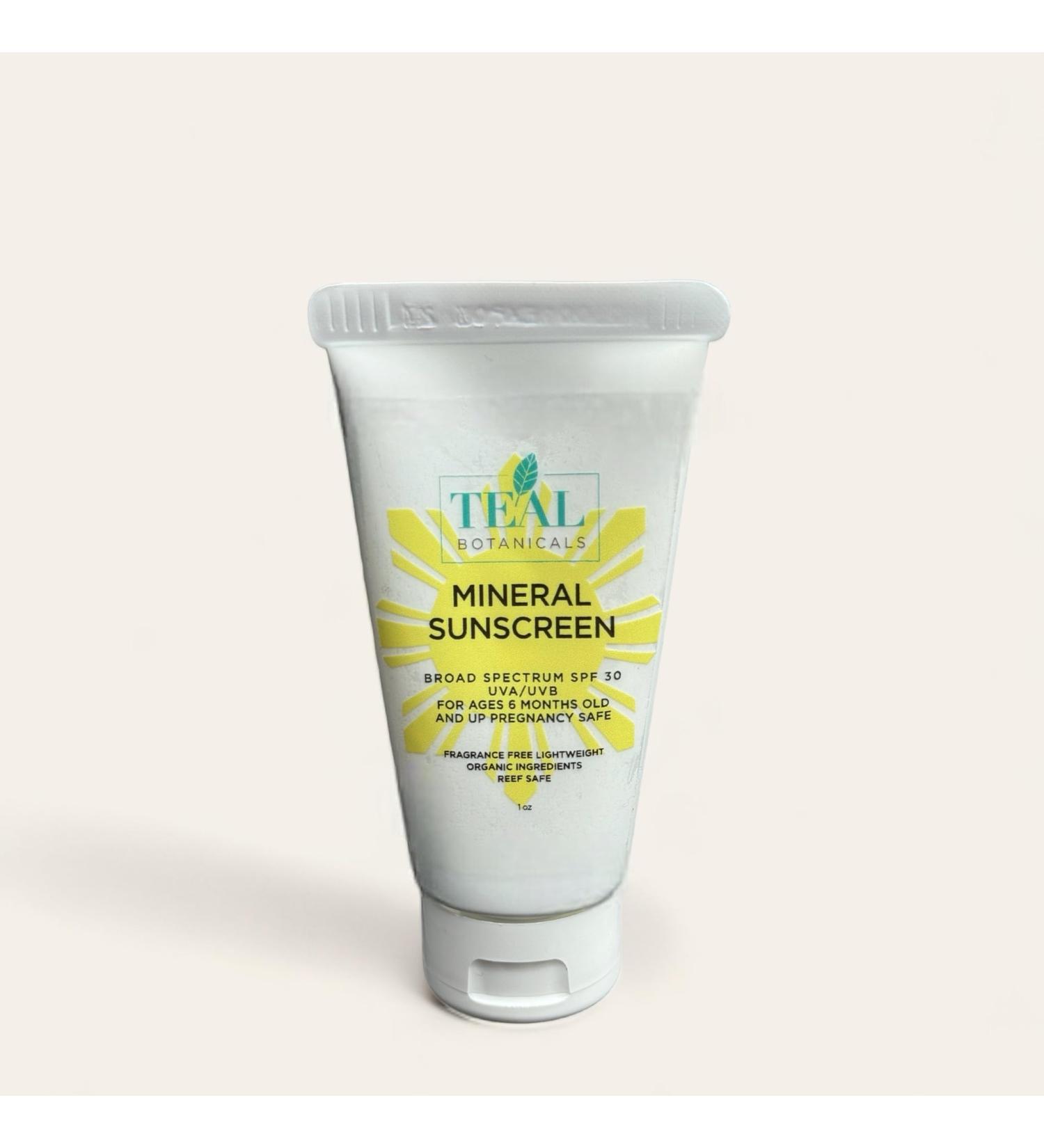 Tinted Mineral Sunscreen Moisturizer SPF 30 UVA UVB Reef Safe Lightweight Fragrance Free Zinc Oxide 1 OZ (Neutral)