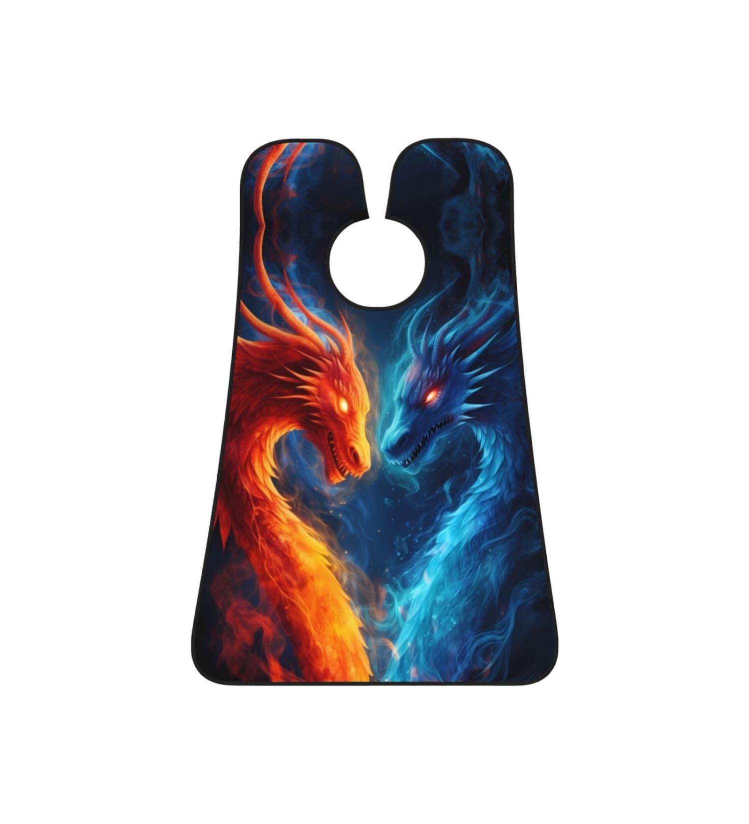 Abstract Fire Dragon Beard Bib & Galaxy Hair Catcher - Non-Stick Grooming Cloth for Shaving Trimming & Gifts for Men | International Shipping - Buy Online on GoSupps.com