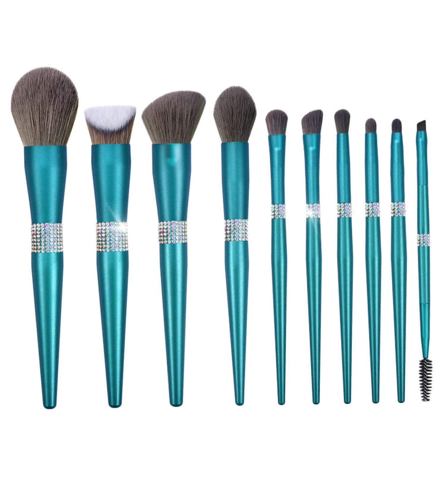 POPETPOP 1 Set Diamond Makeup Brush Artificial Fiber Miss Turquoise Beauty Tools - Buy Online on GoSupps.com