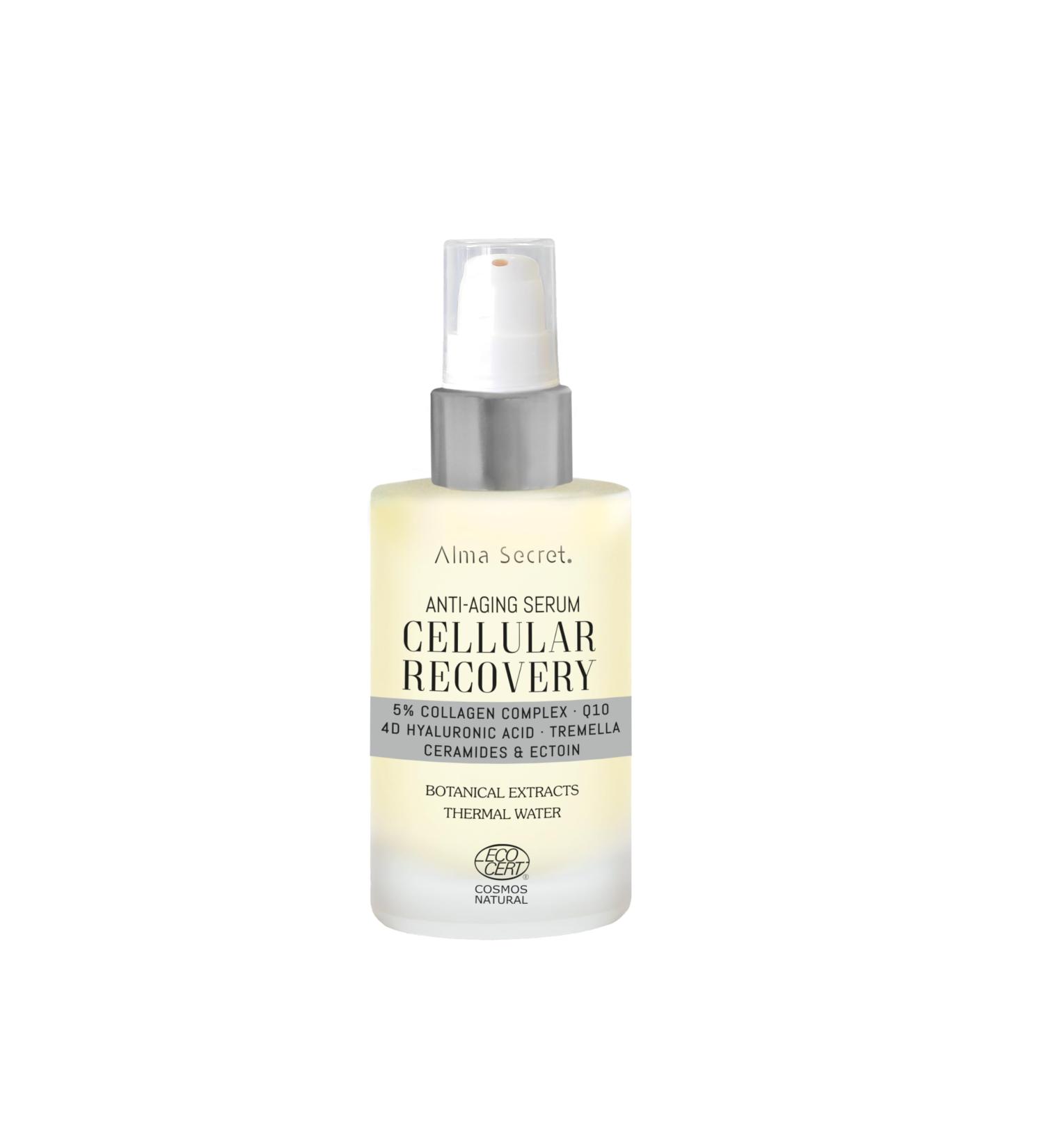 RECOVERY Cell Anti-Aging Serum: A Facial Treatment for Women with Hyaluronic Acid Serum Vegan Collagen and CoQ10 - Hydrating Firming and Anti-Wrinkle for - Buy Online on GoSupps.com