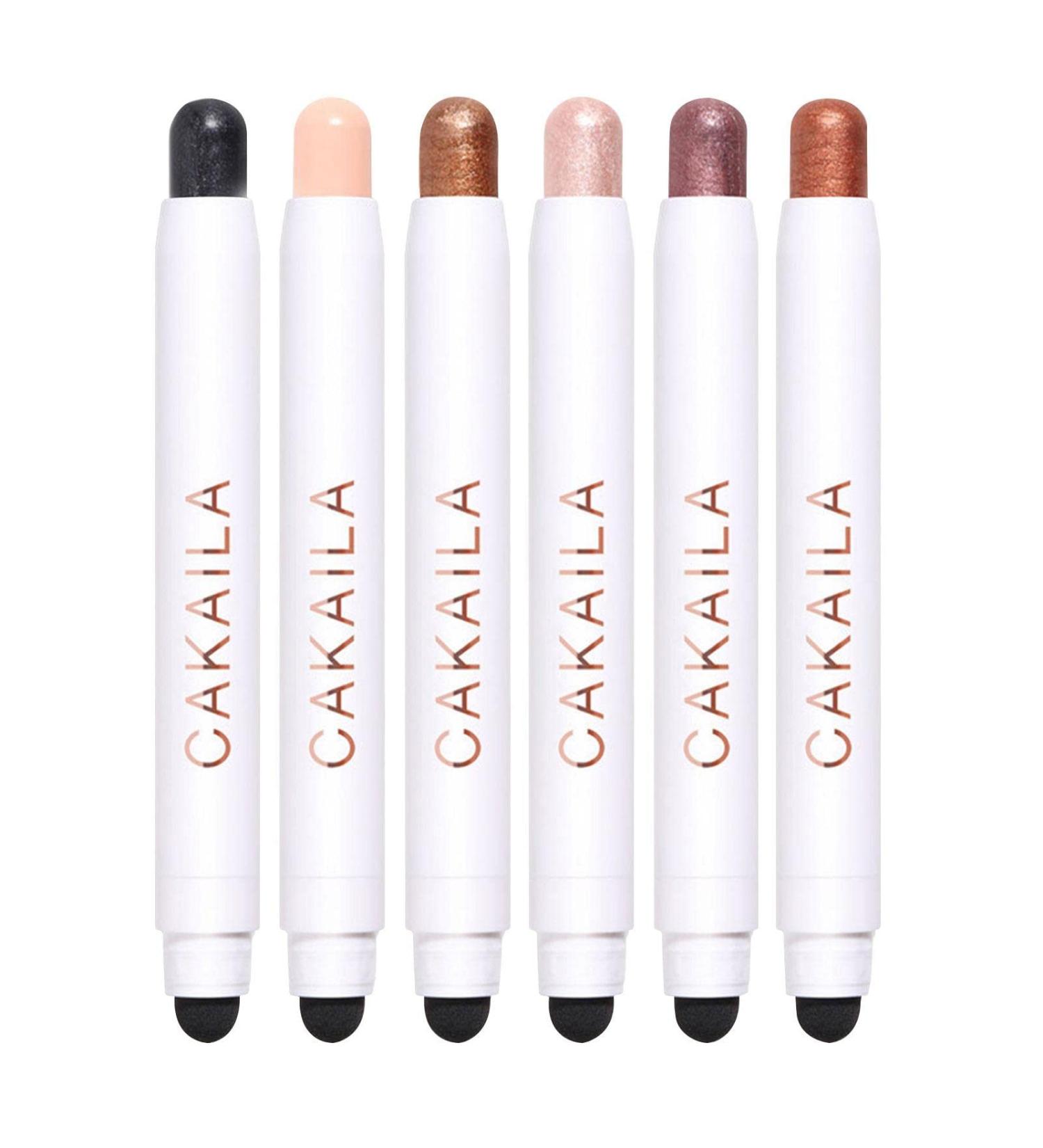 6 Colors Eyeshadow Stick Set Matte Pearl Shimmer Eyeshadow Pens Waterproof Crayon Eye Brightener Stick Natural Pearl Shimmer Matte Eye Makeup - Buy Online on GoSupps.com